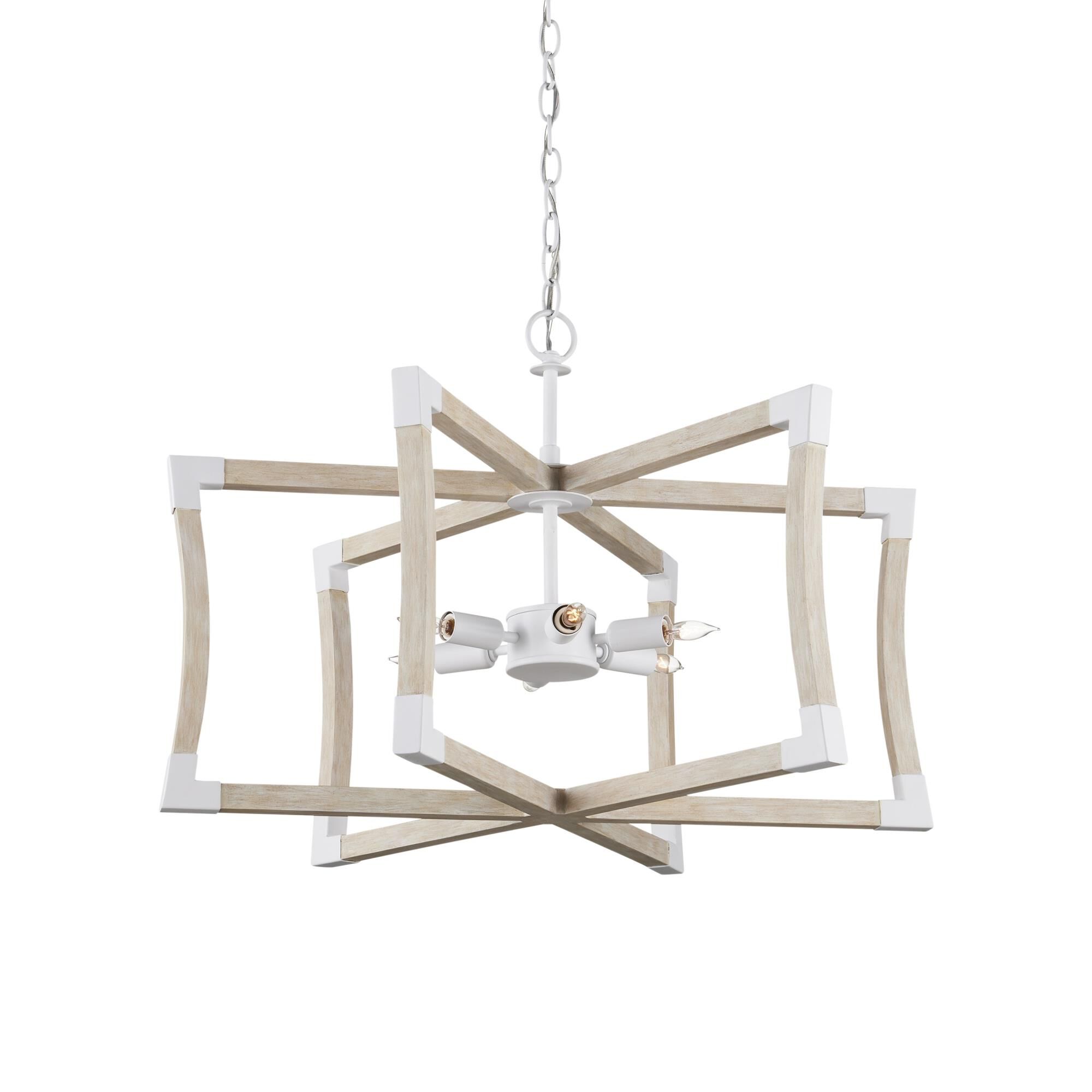 Bastian 27 Inch 6 Light Chandelier by Currey and Company