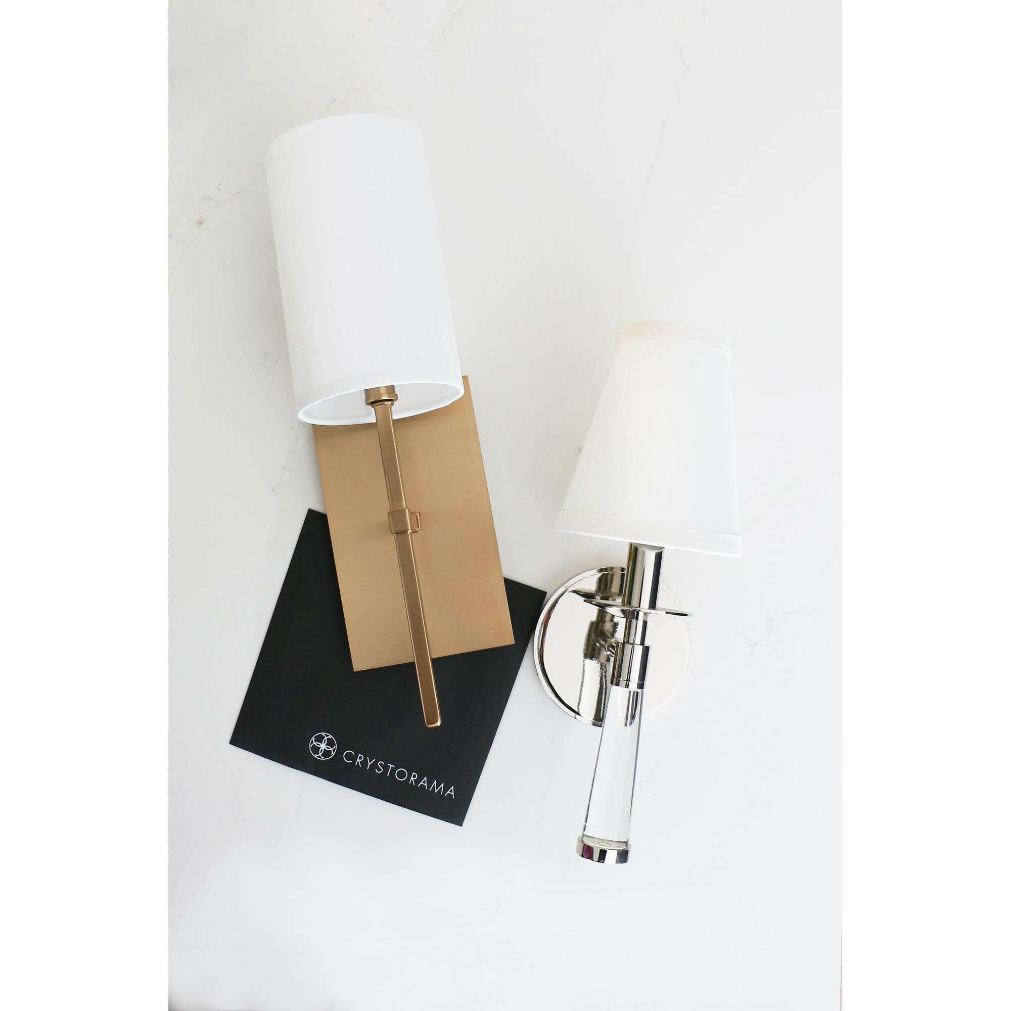 Shown in Aged Brass finish and White Silk glass and White Silk shade