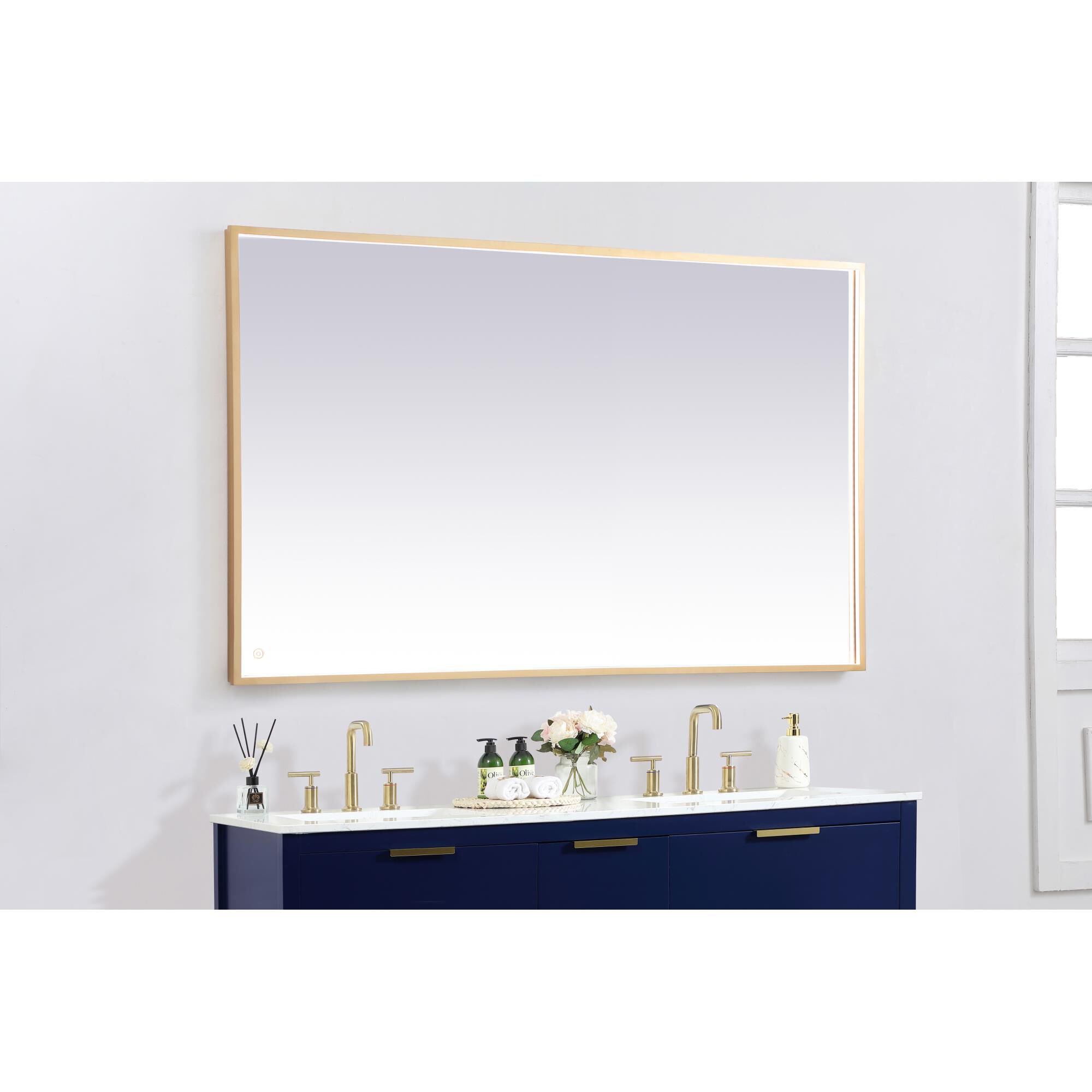 Shown in Brass finish