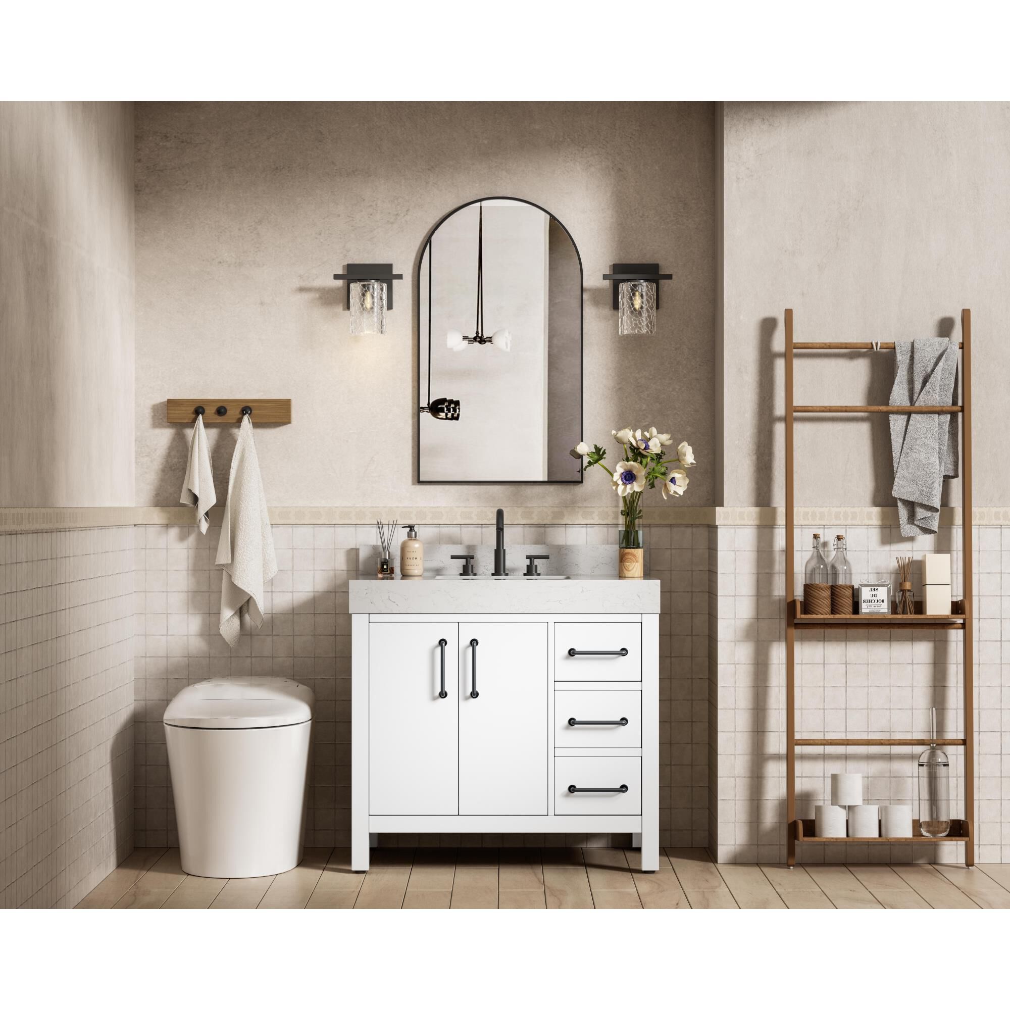 Nathan 36 Inch Bath Vanity by Elegant Dcor