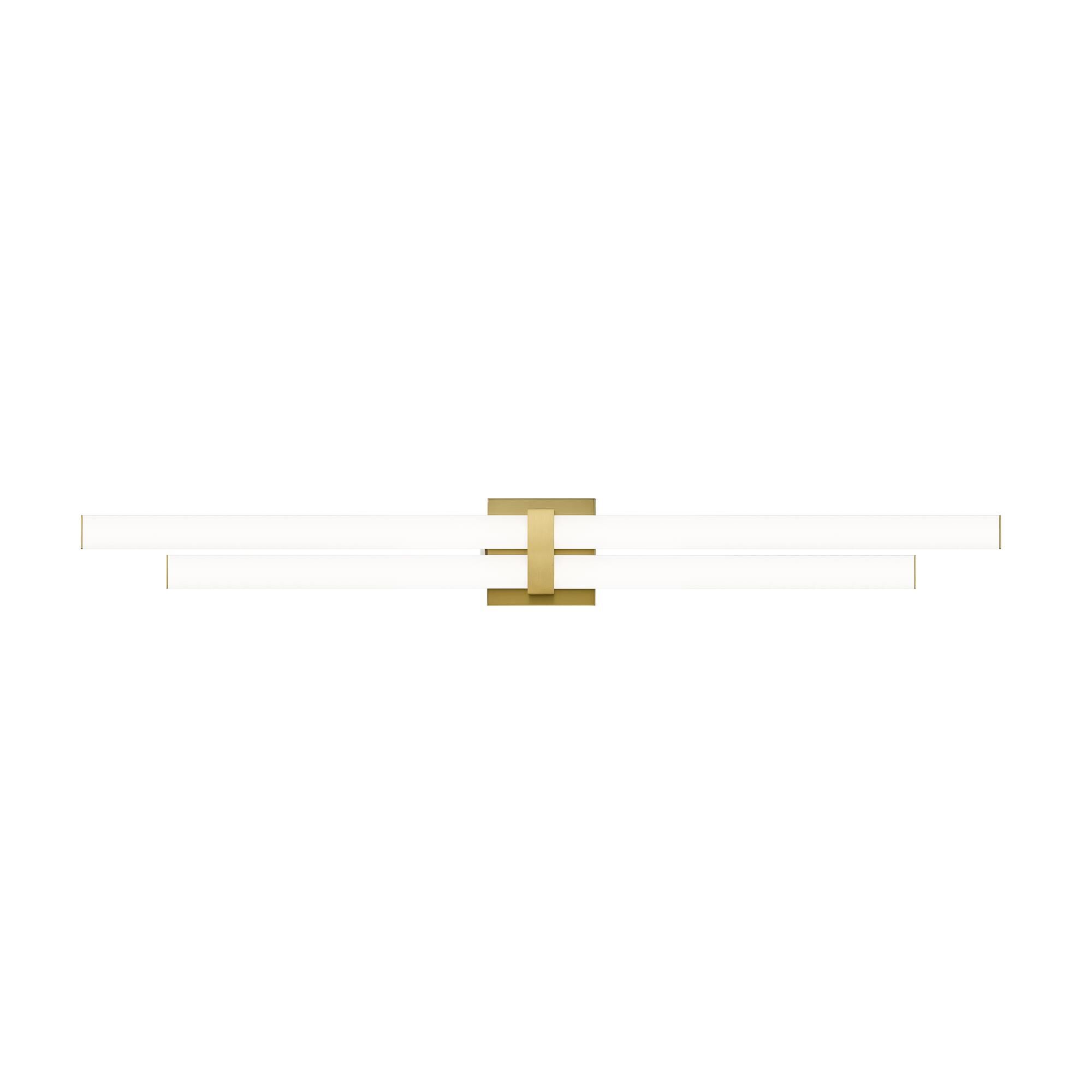 Shown in Modern Gold finish and Frosted glass and Frosted shade