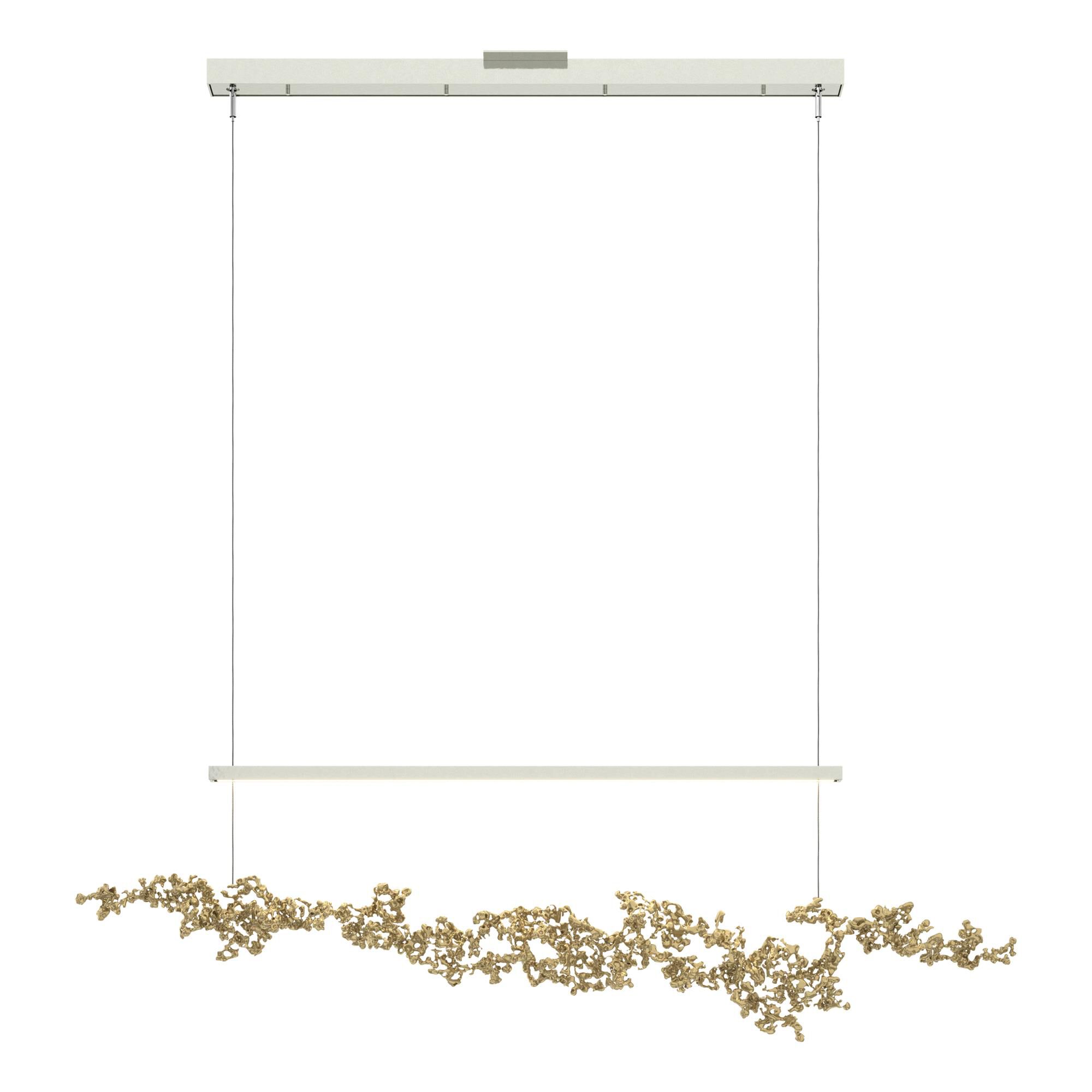 Shown in Sterling finish and Modern Brass Aluminum shade
