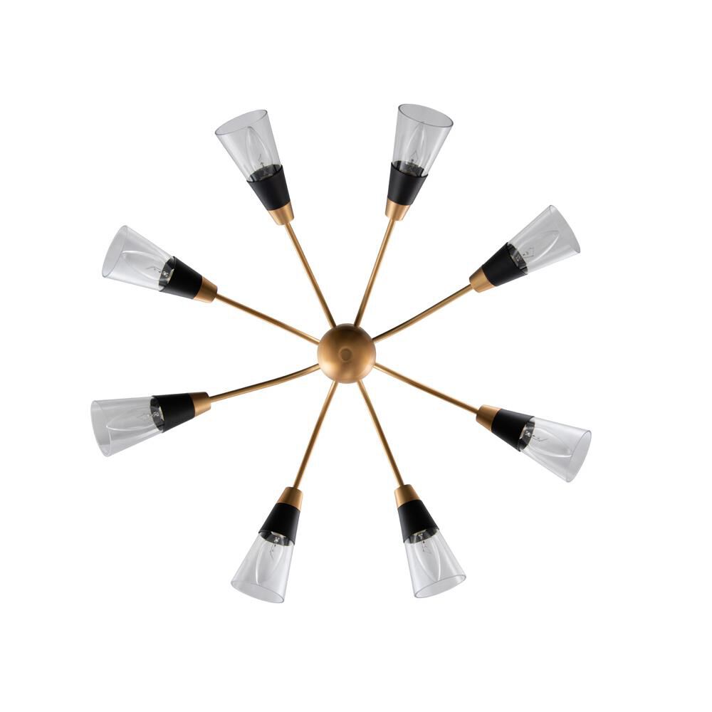 Ponti 28 Inch 8 Light Chandelier by Kalco Lighting