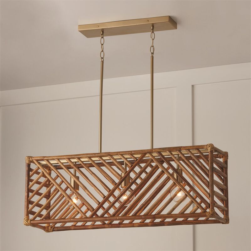 Soleil 35 Inch 3 Light Linear Suspension Light by Capital Lighting Fixture Company