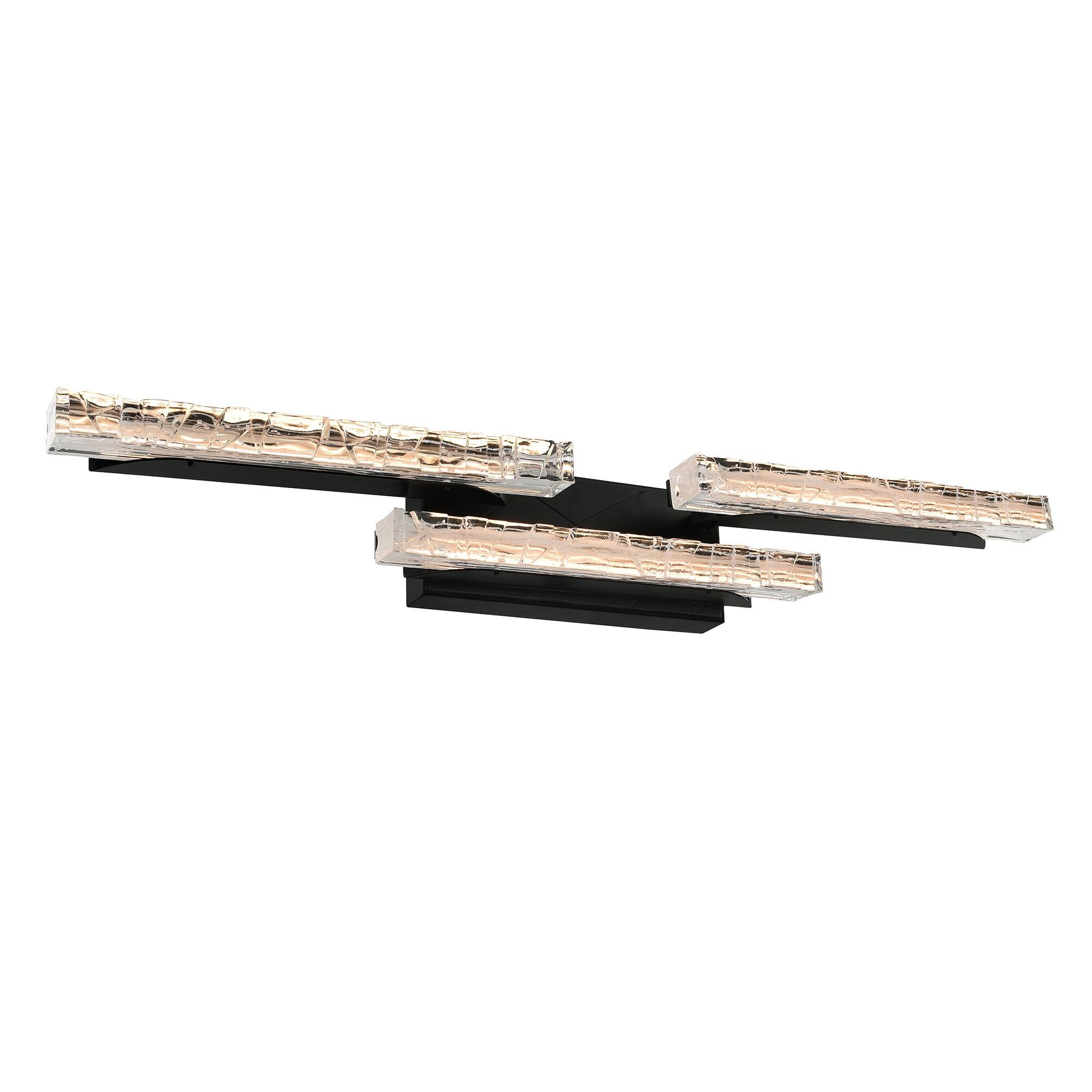 Shown in Black finish and Clear glass