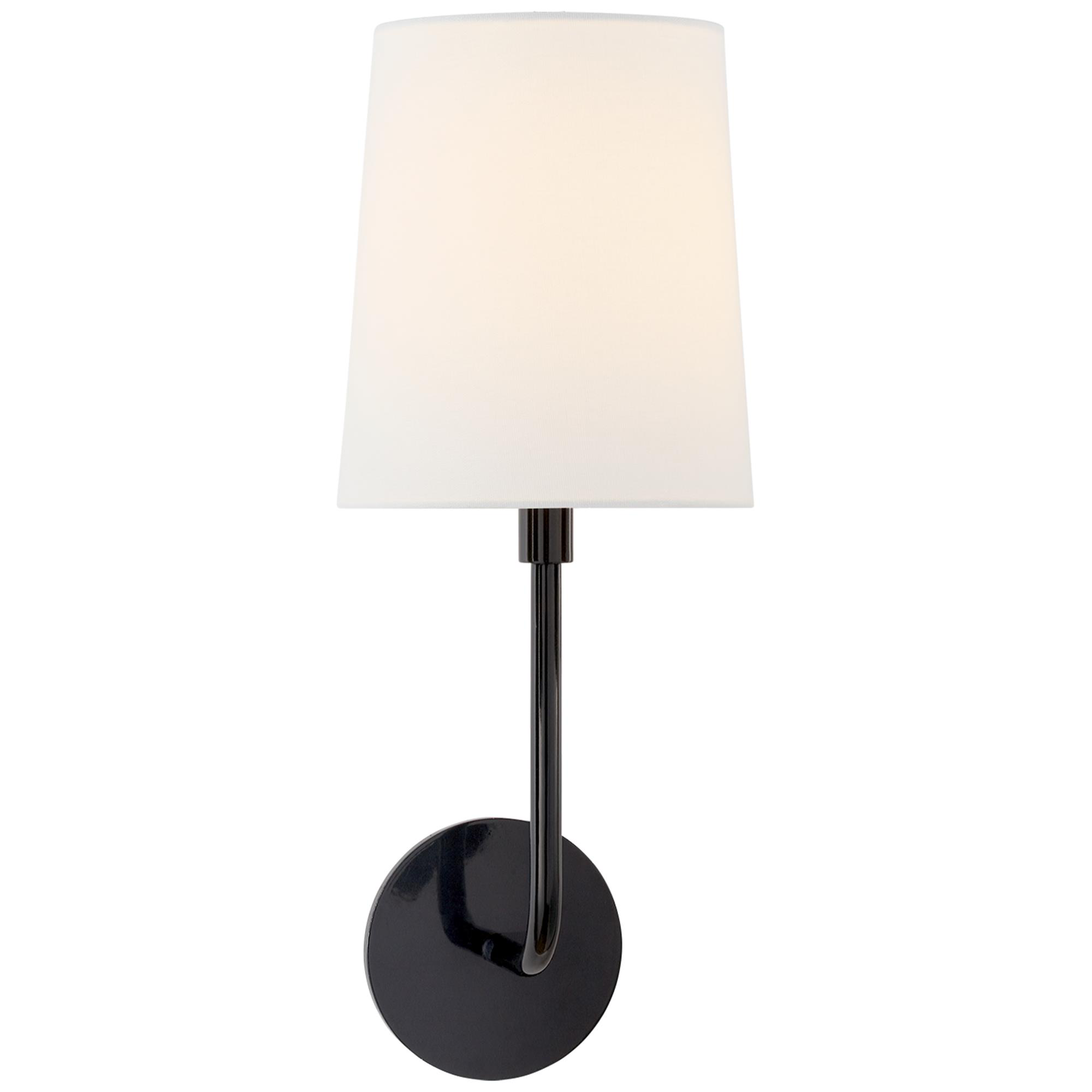 Shown in Charcoal finish and Silk shade