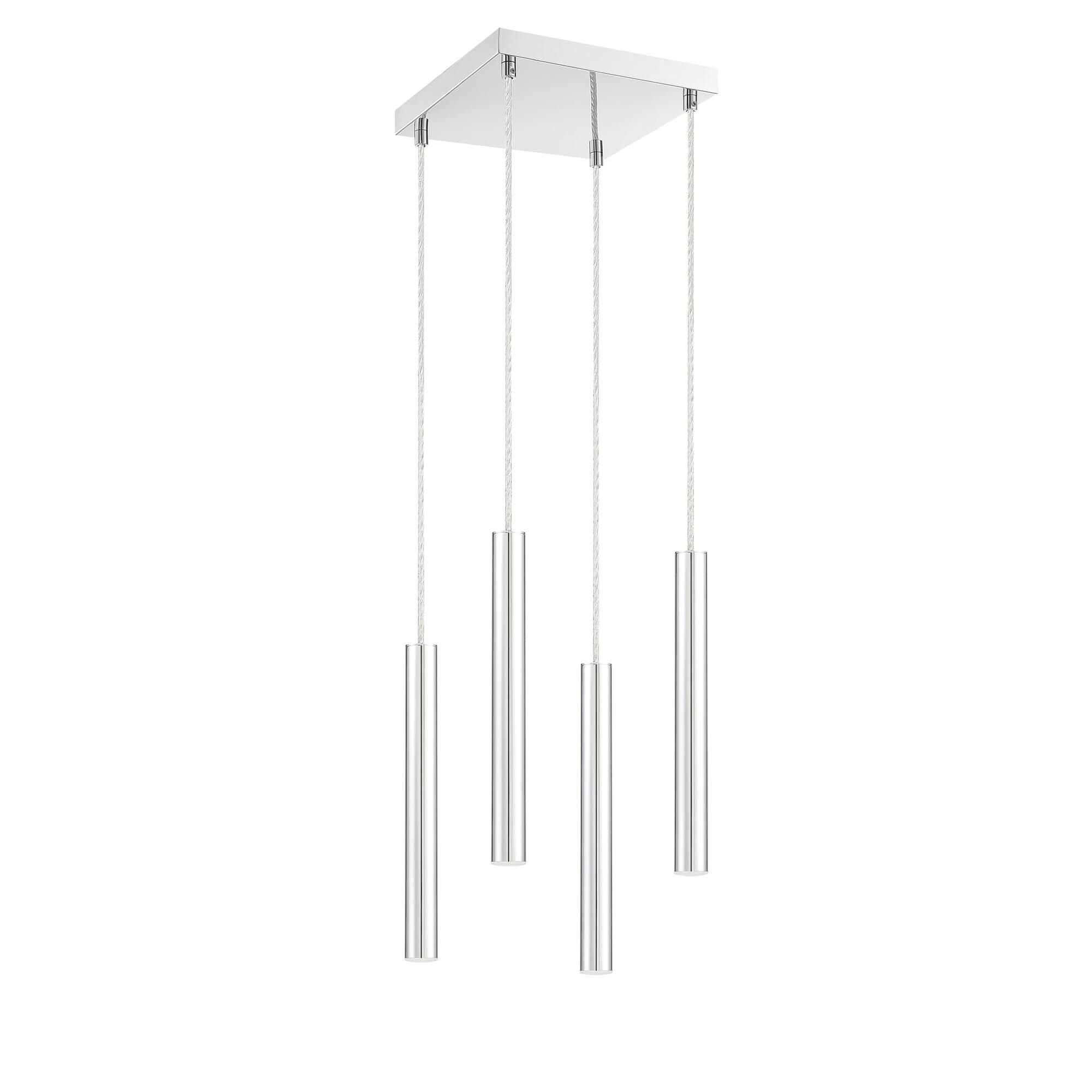 Shown in Chrome finish and Steel glass and Steel shade