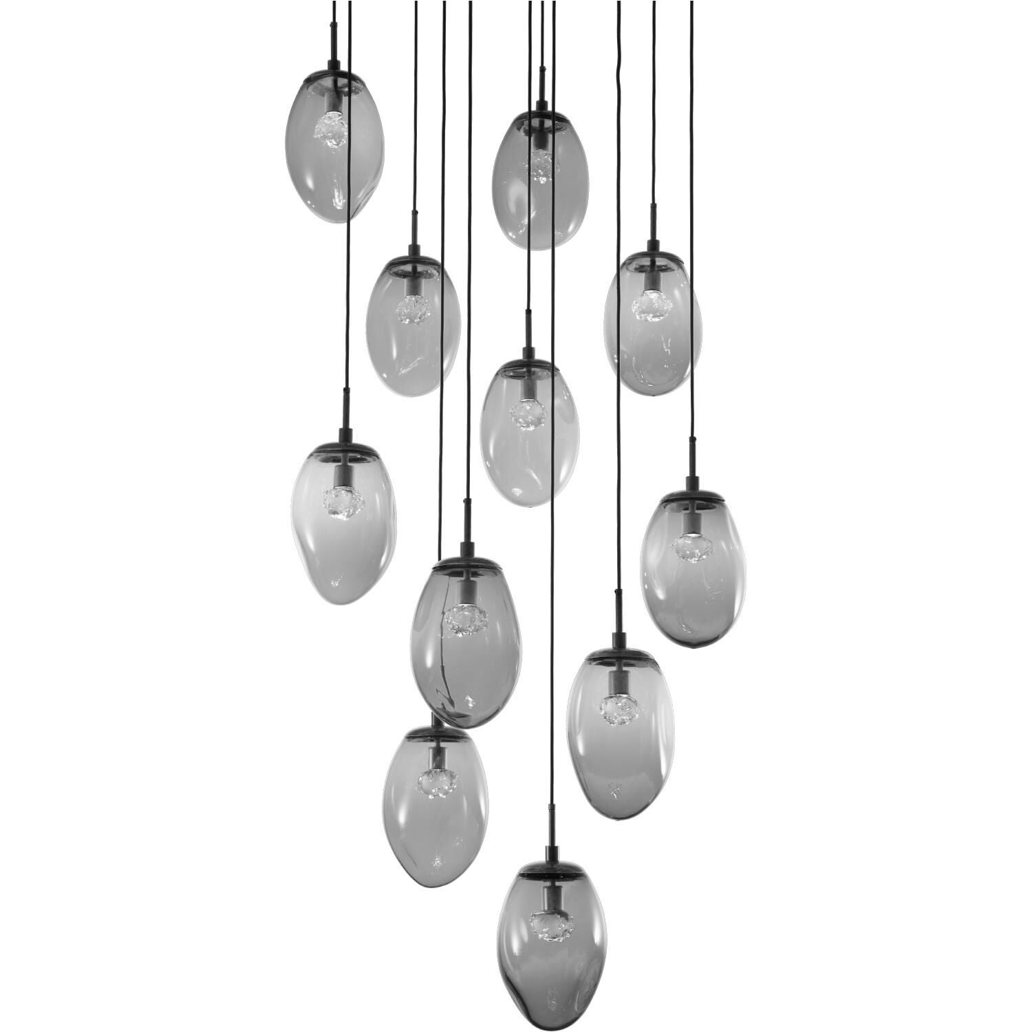Levi Wilson Nebula 37 Inch 11 Light LED Multi Light Pendant by Hammerton Studio