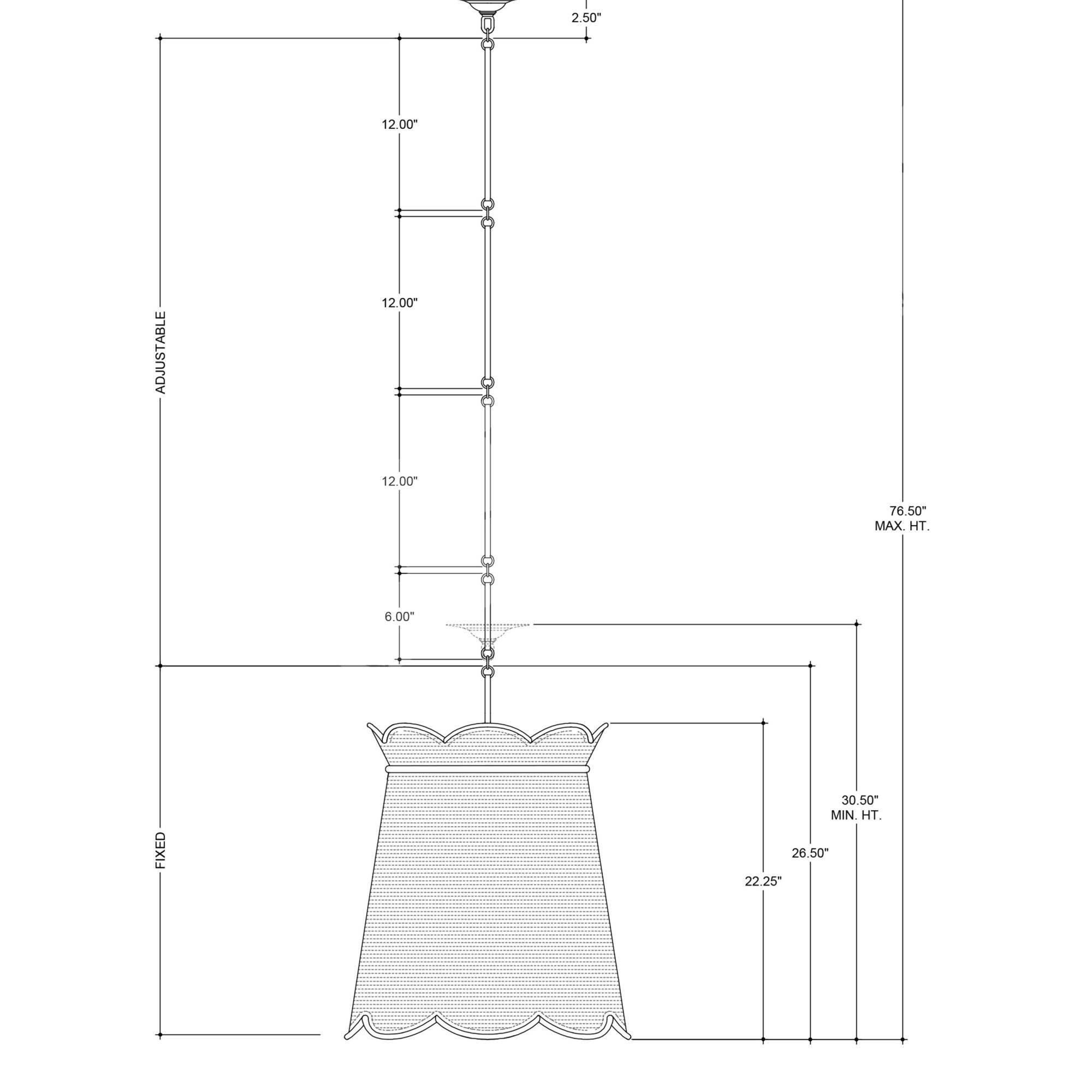 Currey and Company Suzanne Duin Collection Annabelle 20 Inch Large Pendant