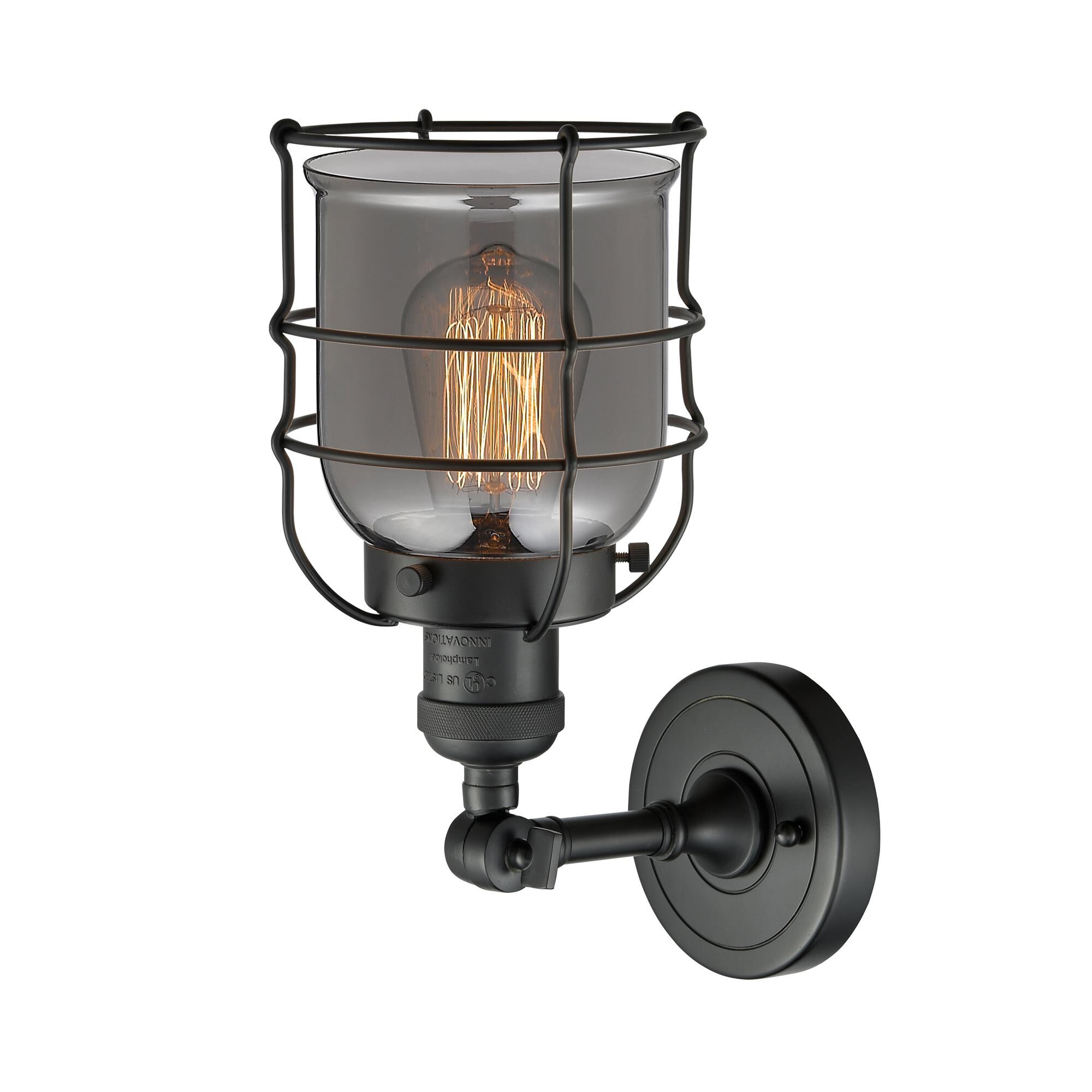 Bruno Marashlian Bell Cage 5 Inch 1 Light Semi Flush Mount by Innovations Lighting