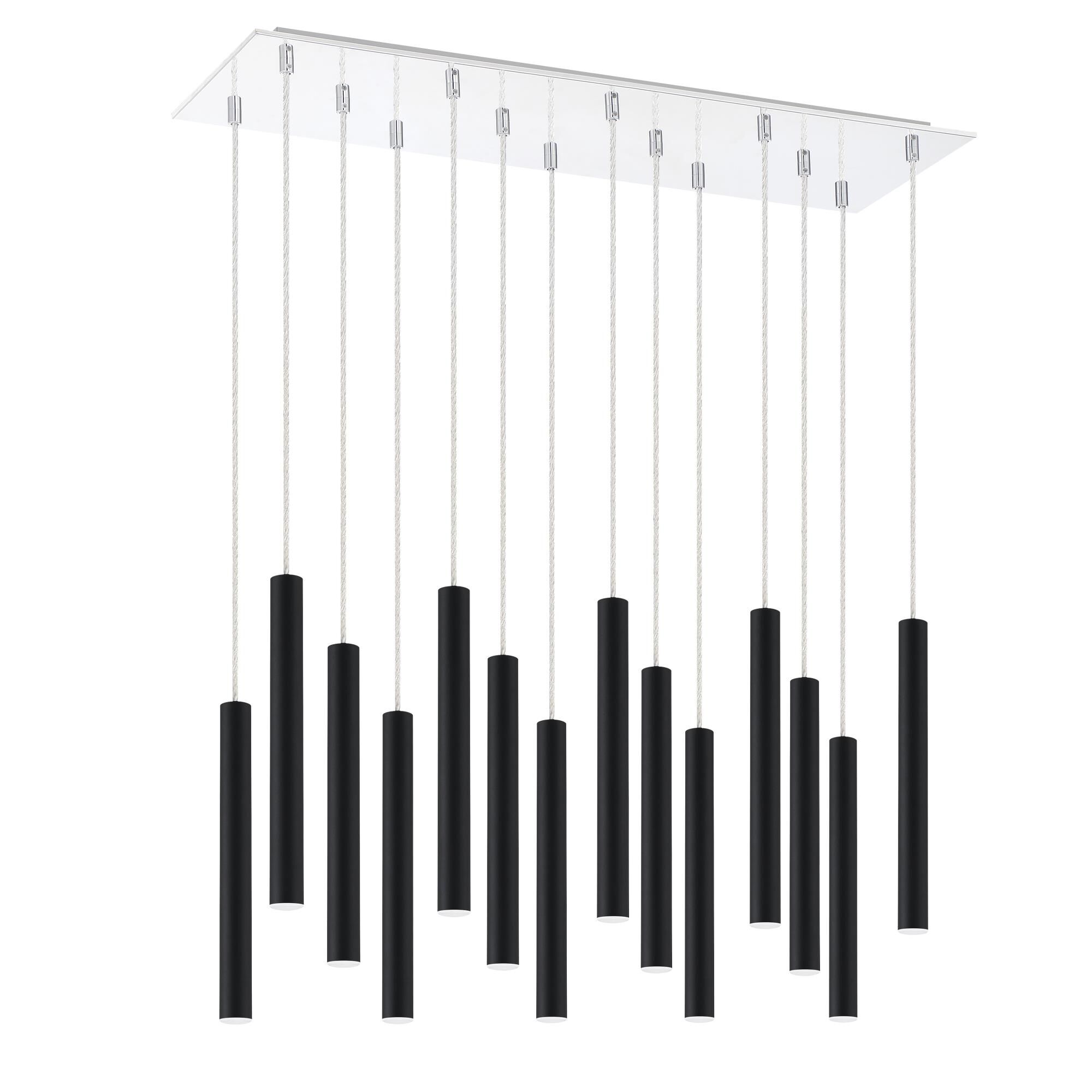 Shown in Chrome finish and Steel glass and Steel shade