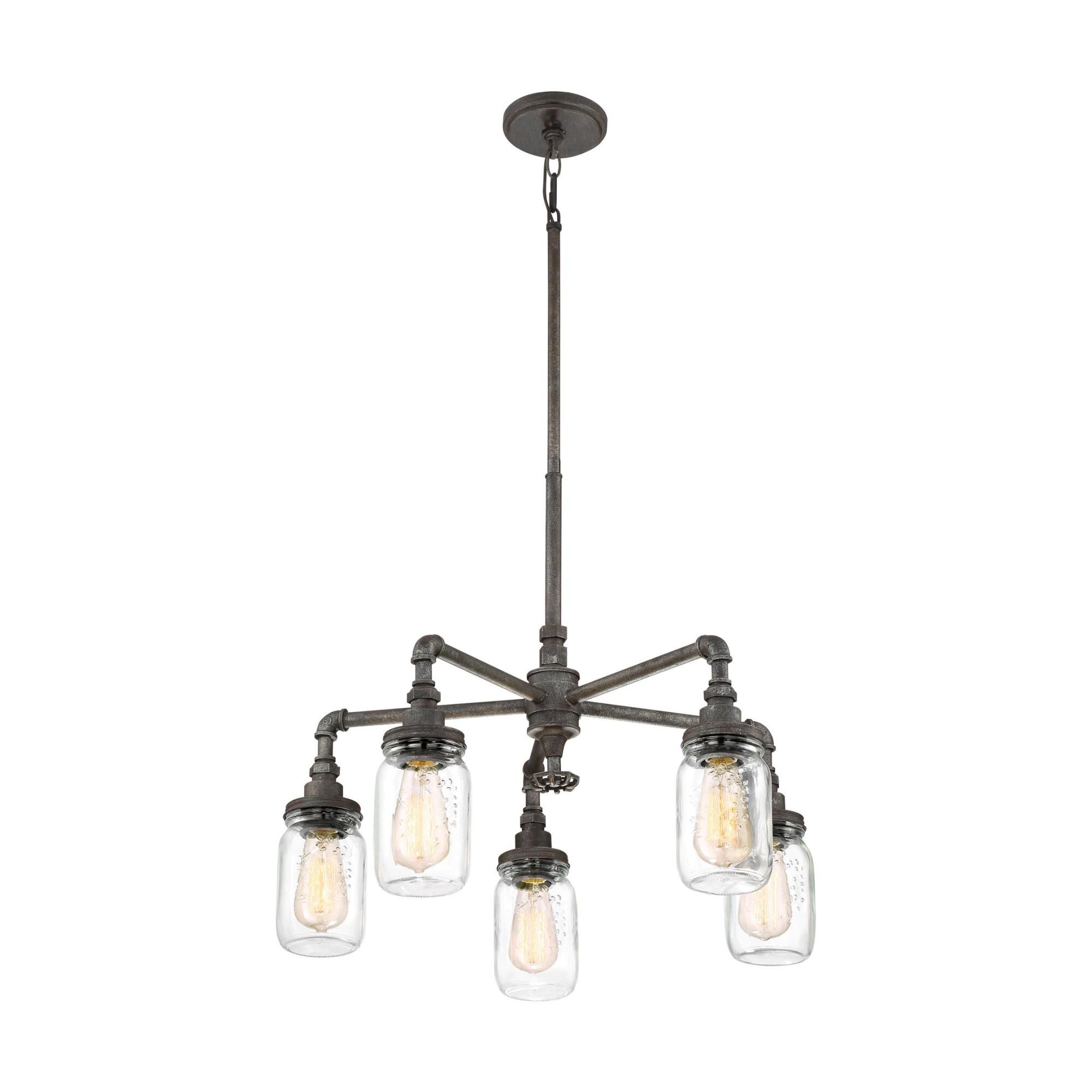 Squire 26 Inch 5 Light Chandelier by Quoizel