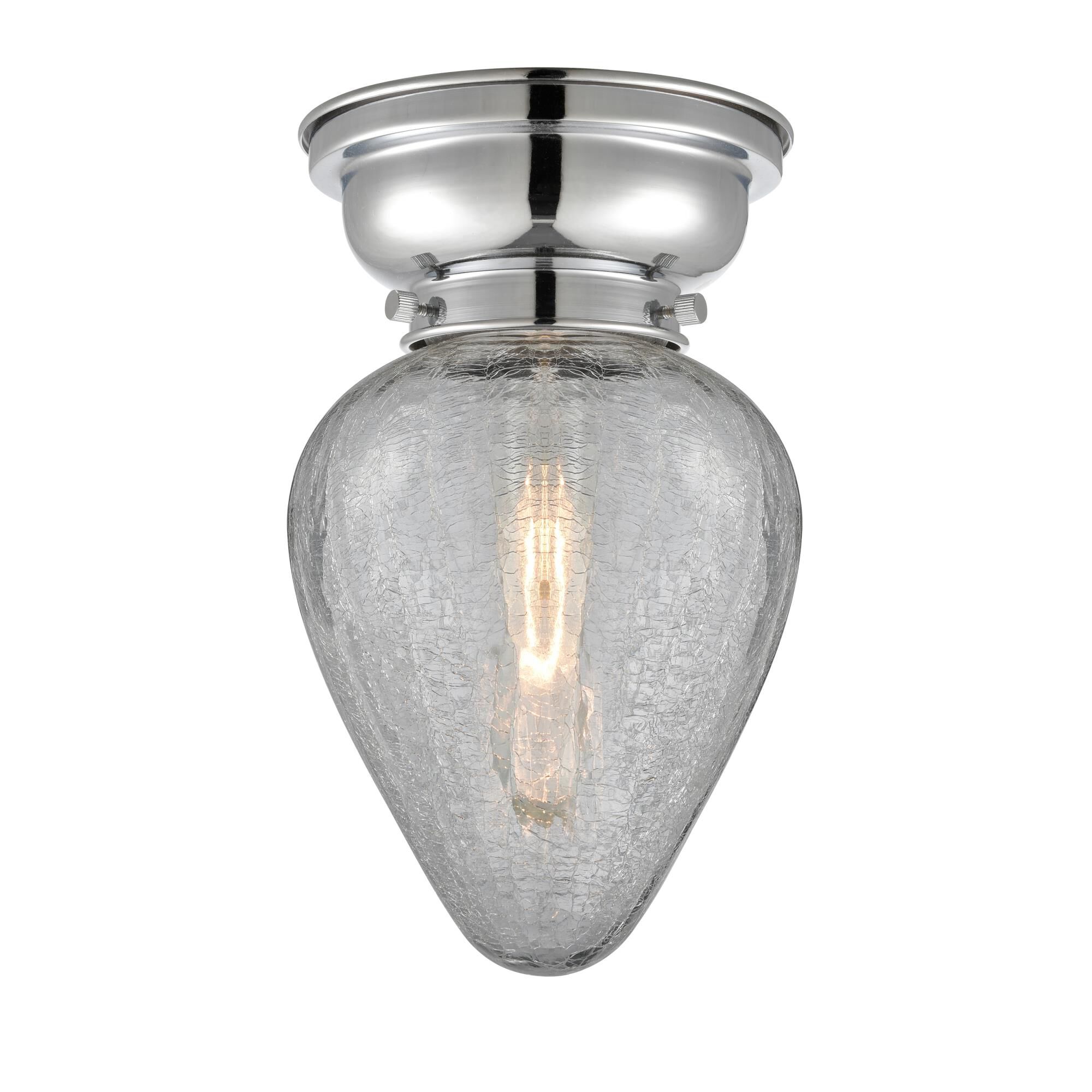 Shown in Polished Chrome finish and Acorn glass