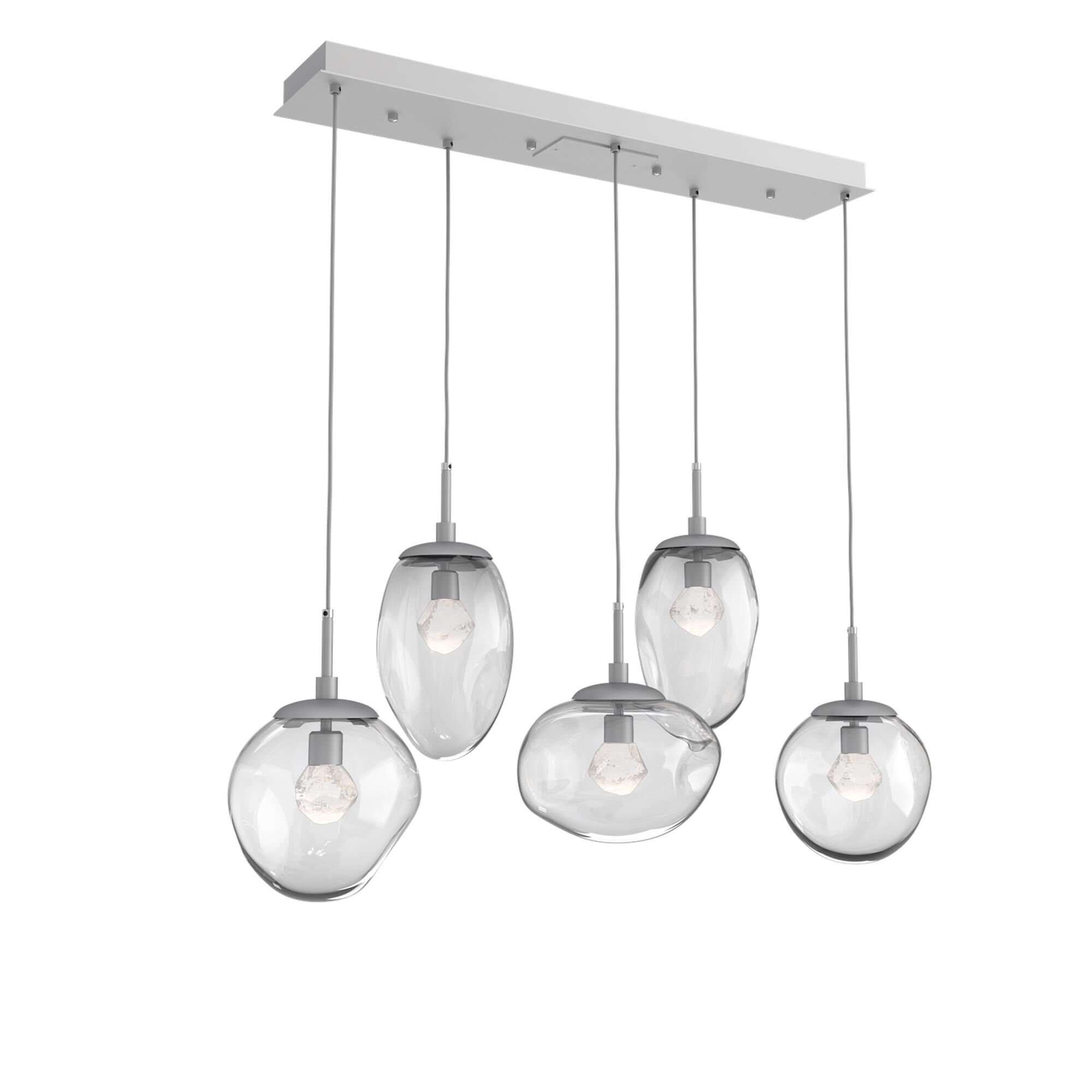 Shown in Classic Silver finish and Zircon Inner And Clear Outer glass