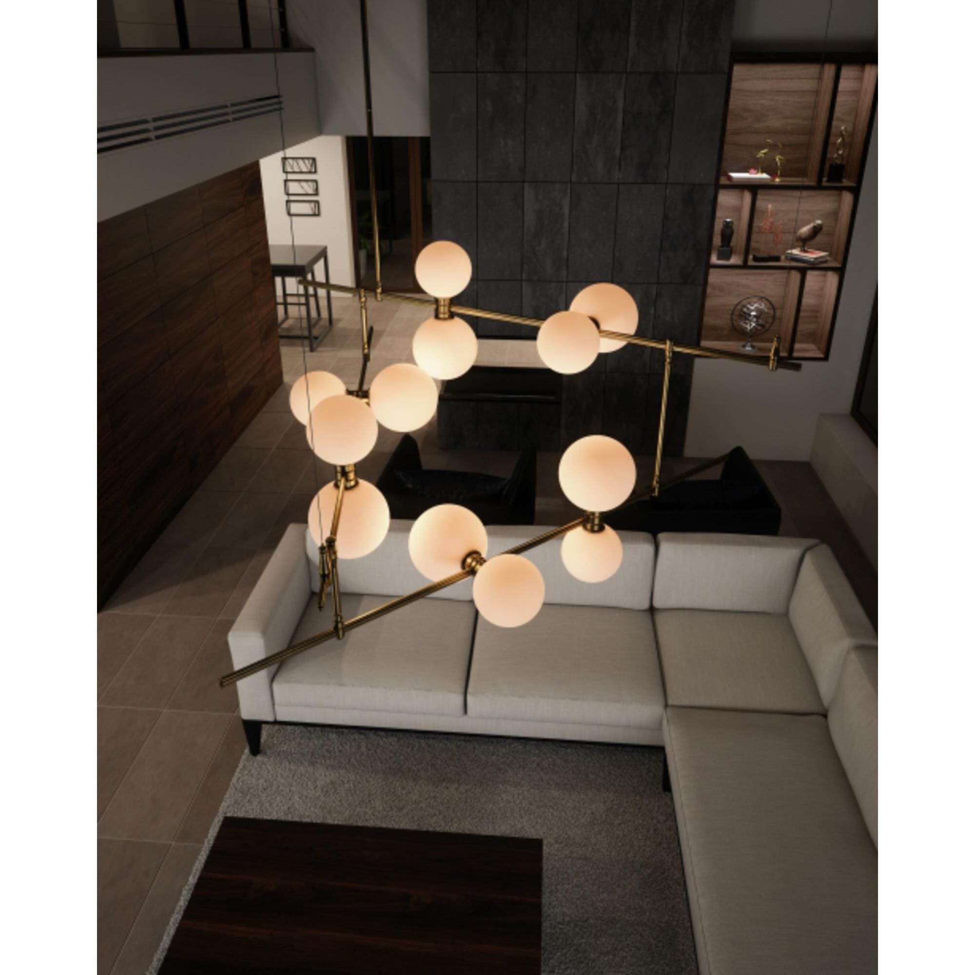 Sean Lavin Modernrail Chandelier by Visual Comfort Modern Collection