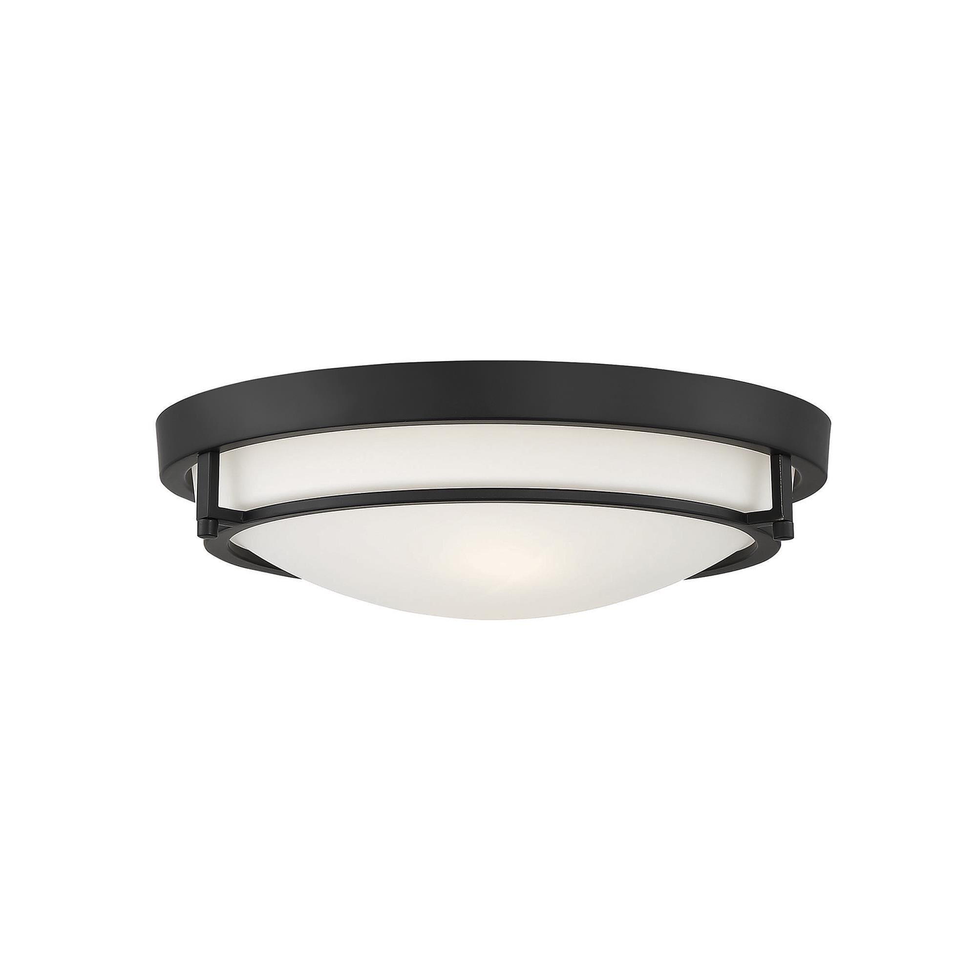 Shown in Matte Black finish and White glass