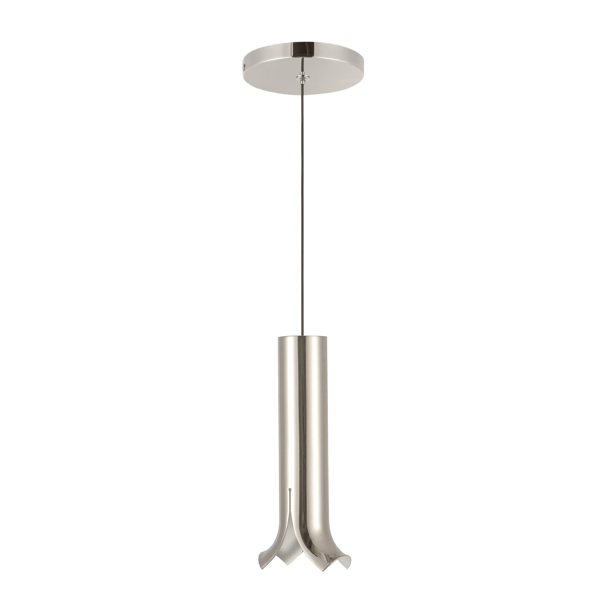 Shown in Polished Nickel finish and Clear glass