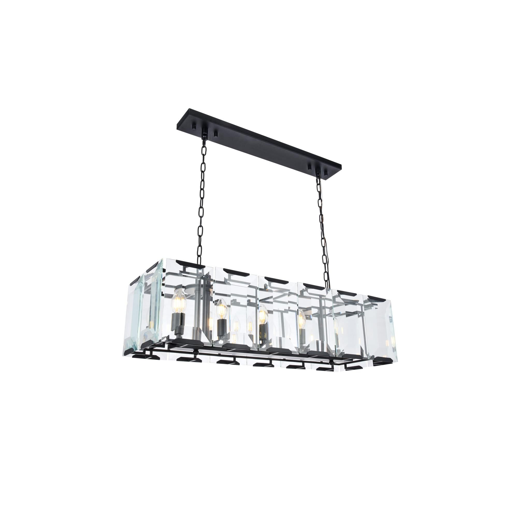 Urban Classic Monaco 40 Inch 12 Light Linear Suspension Light by Elegant Lighting