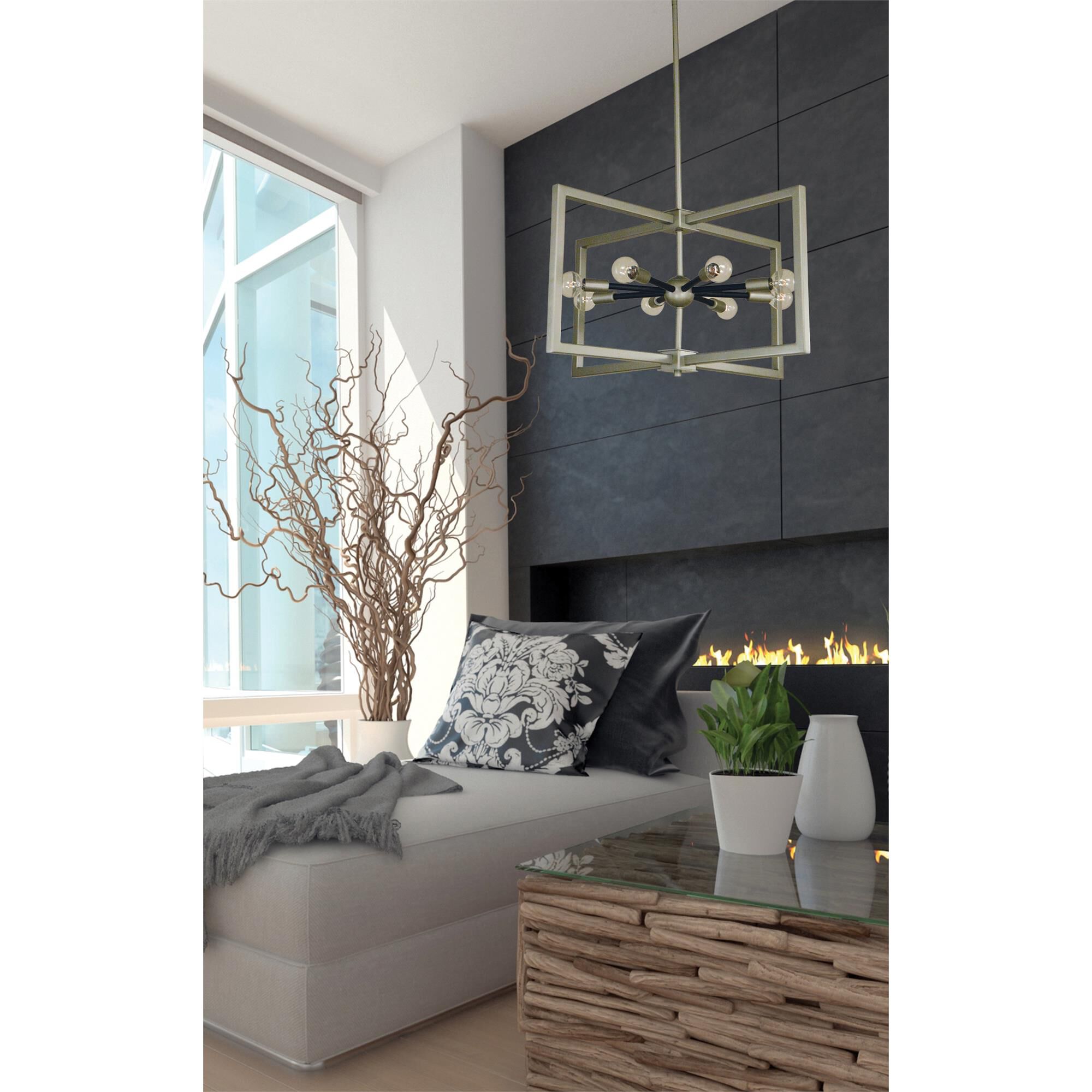Pyxis 28 Inch 8 Light Semi Flush Mount by Framburg