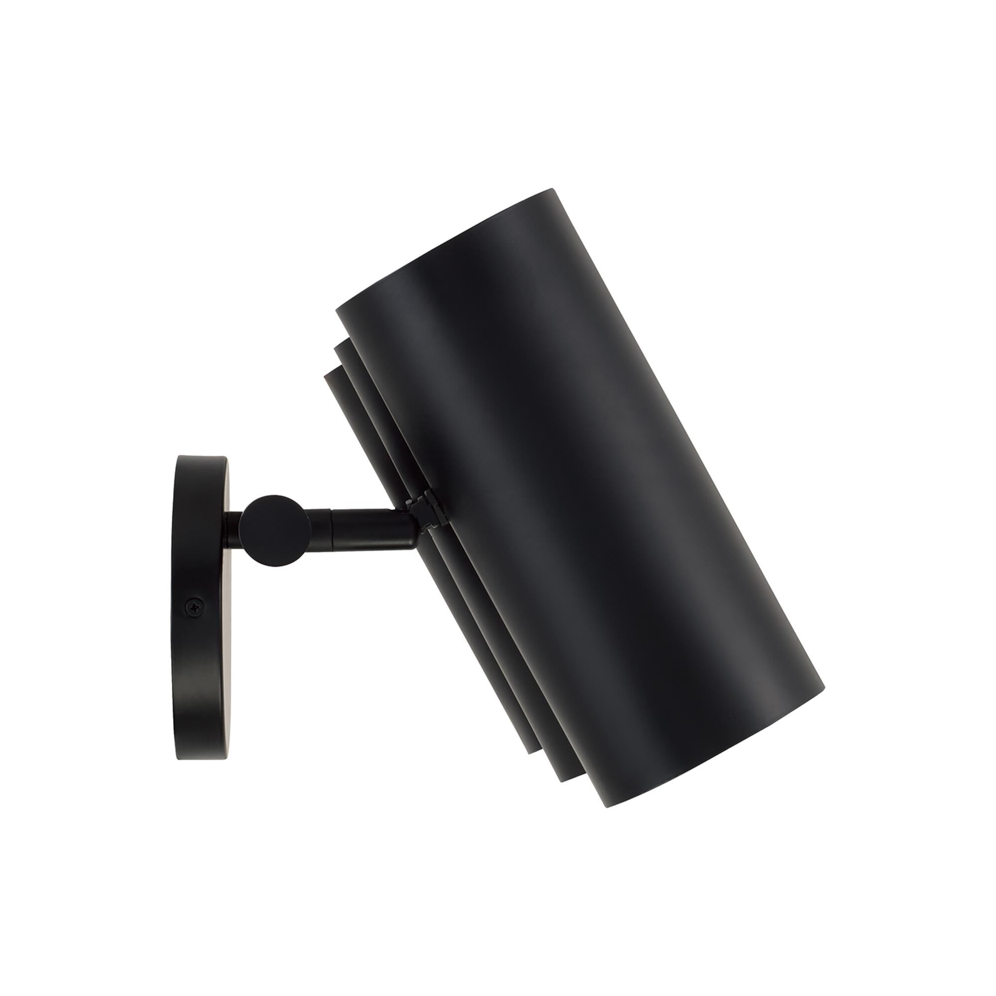 Shown in Matte Black finish and Matte Black Metal s With White Interior shade