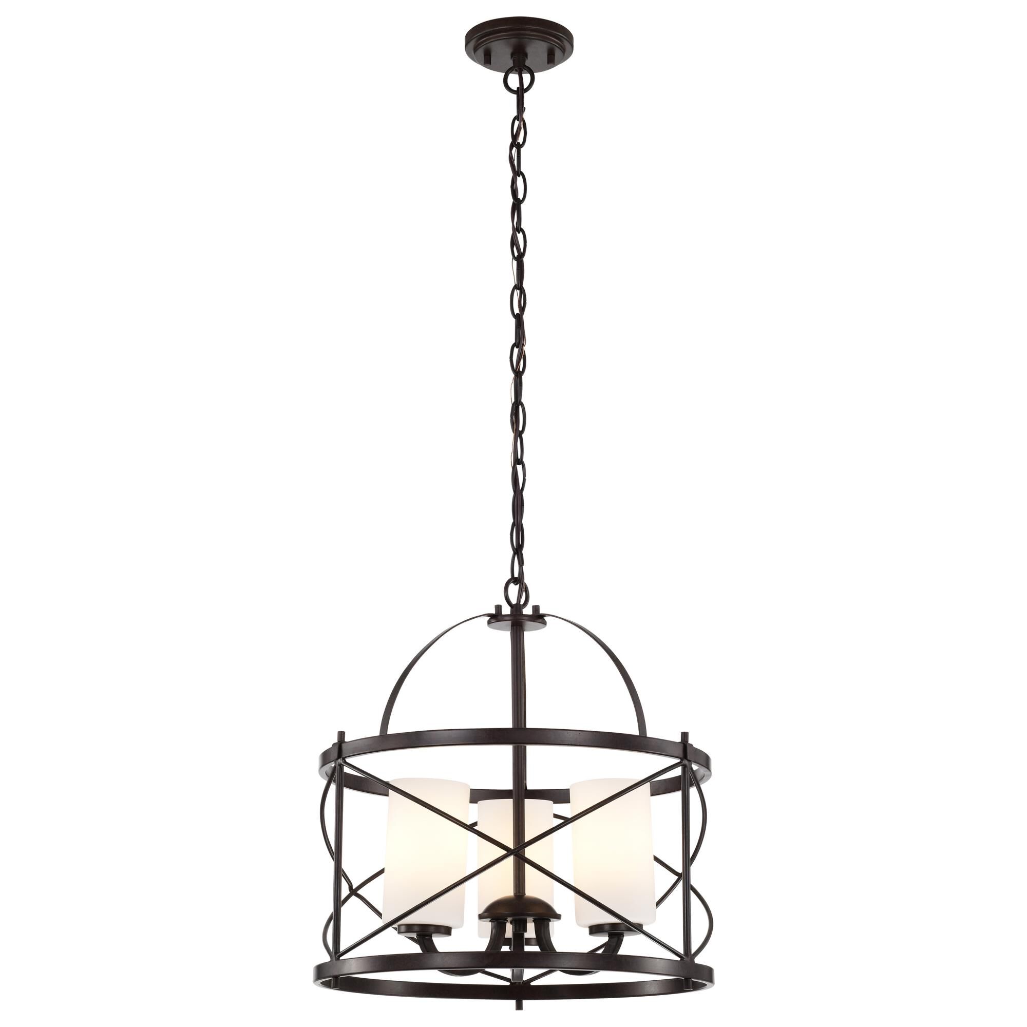 Shown in Old Bronze finish and Etched Opal glass