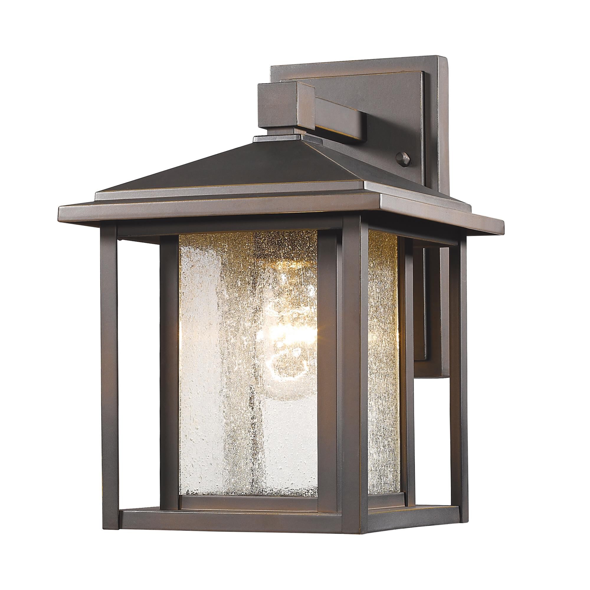 Shown in Oil Rubbed Bronze finish and Glass shade