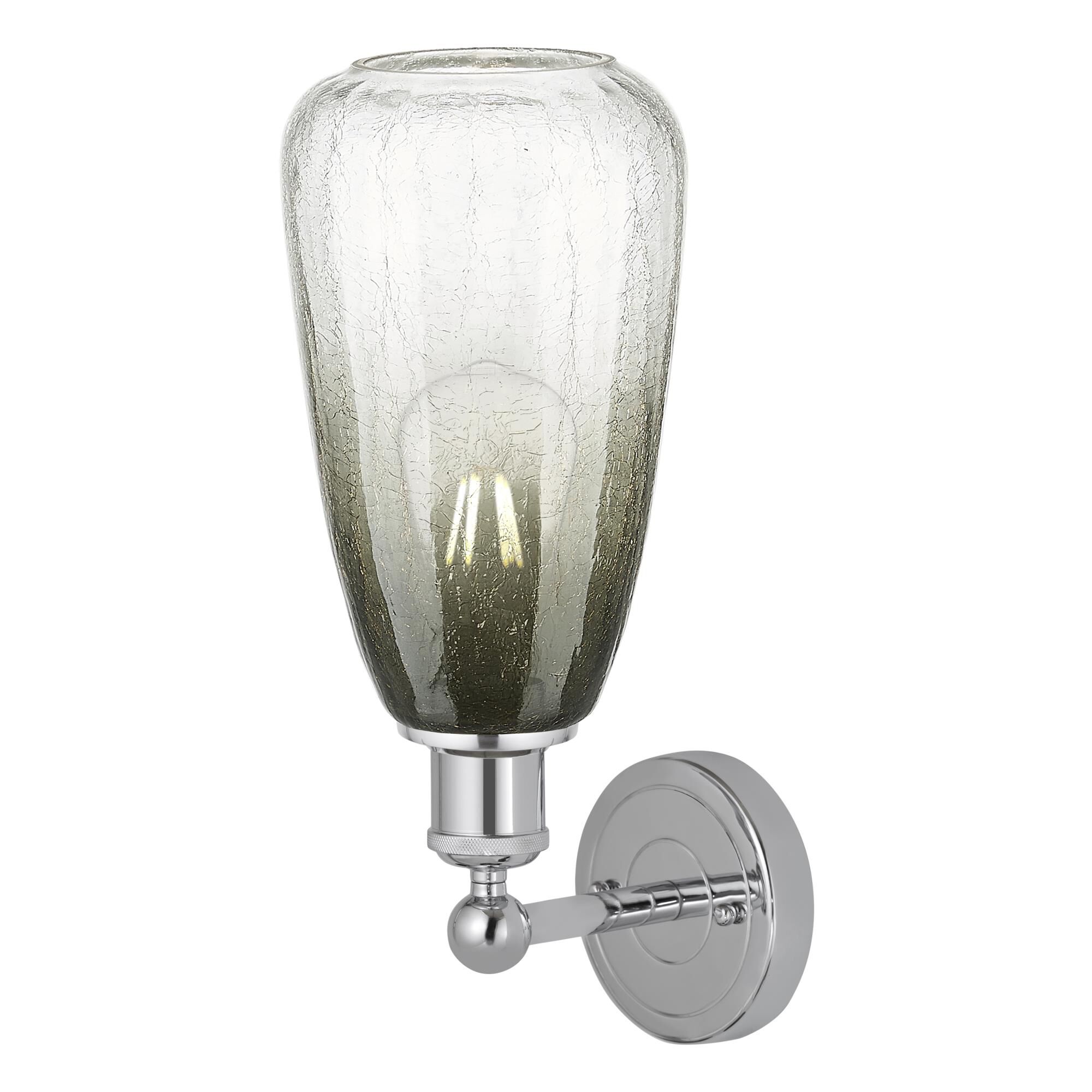 Shown in Polished Chrome finish and Slate glass