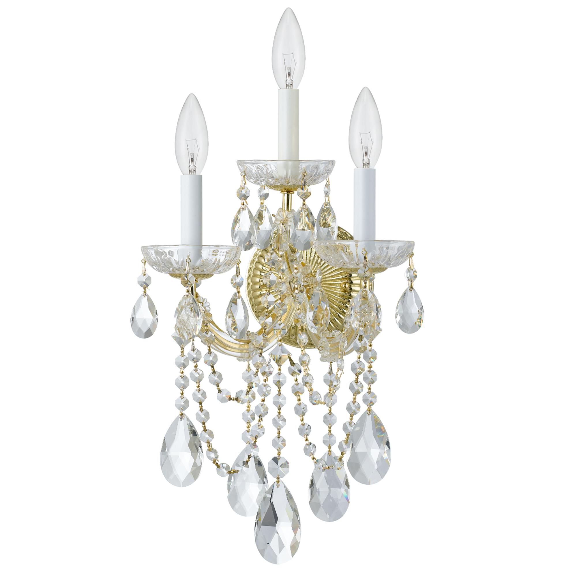 Maria Theresa 22 Inch 3 Light Wall Sconce,