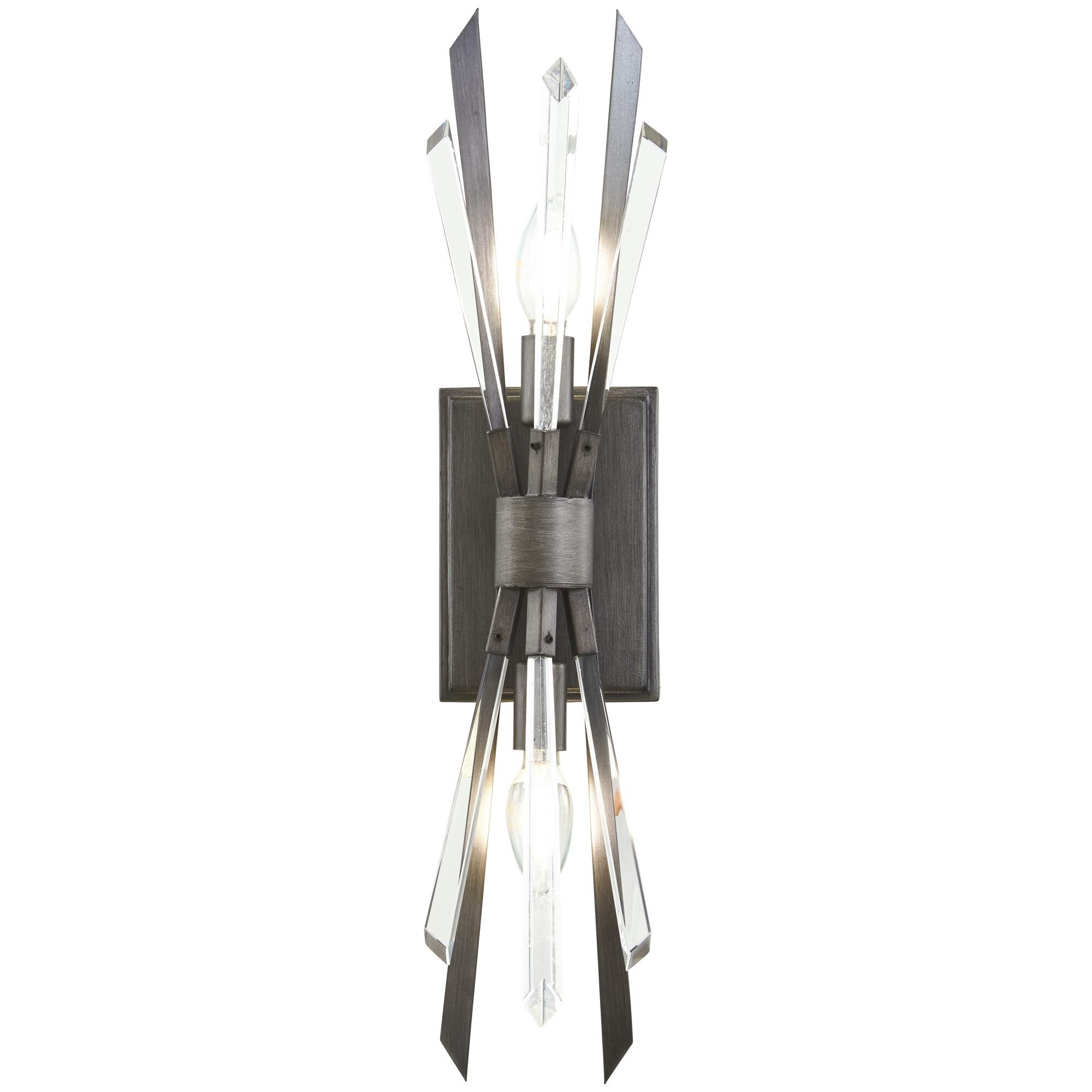 Shown in Midnight Graphite finish and Crystal glass