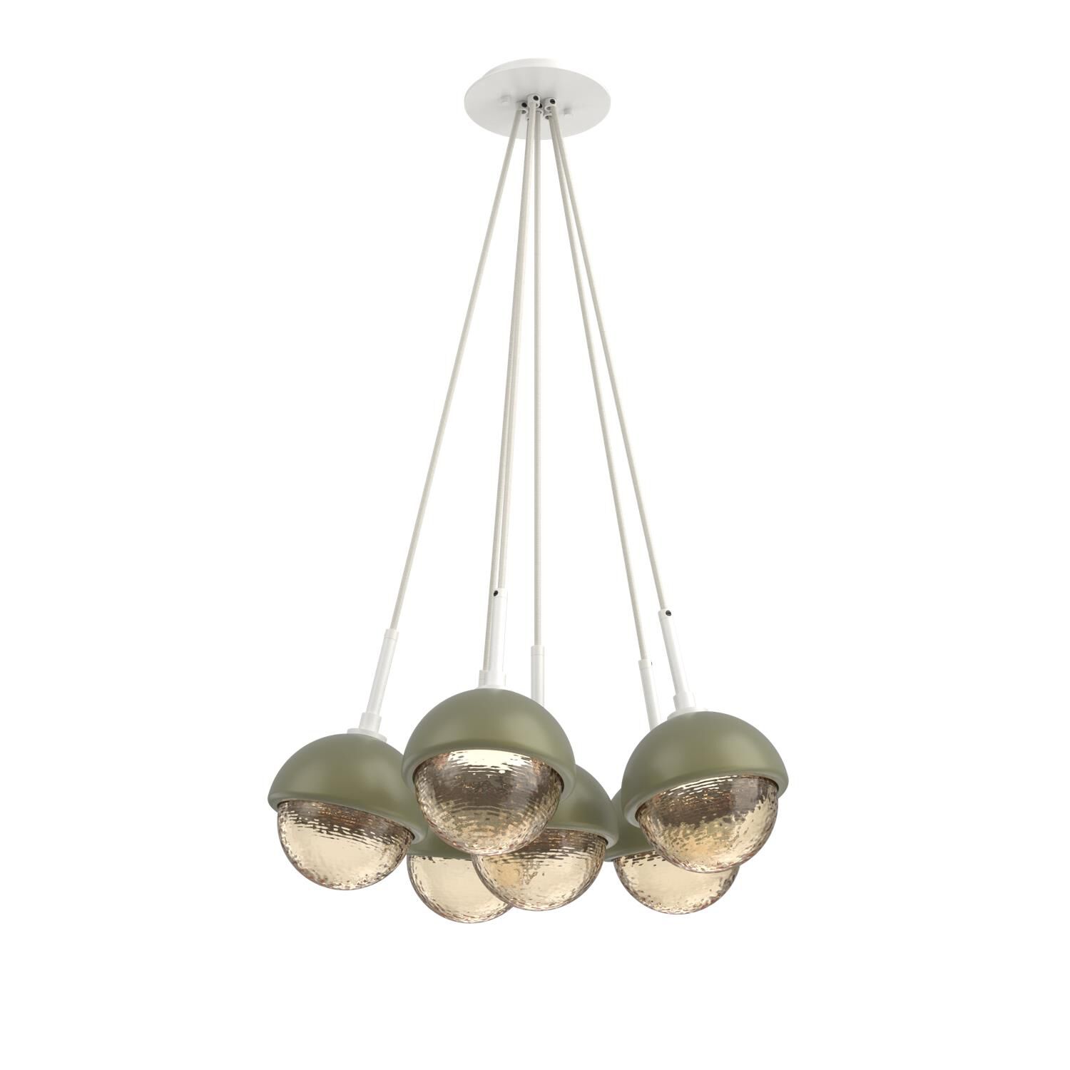 Levi Wilson Cabochon 19 Inch Multi Pendant Light by Hammerton Studio