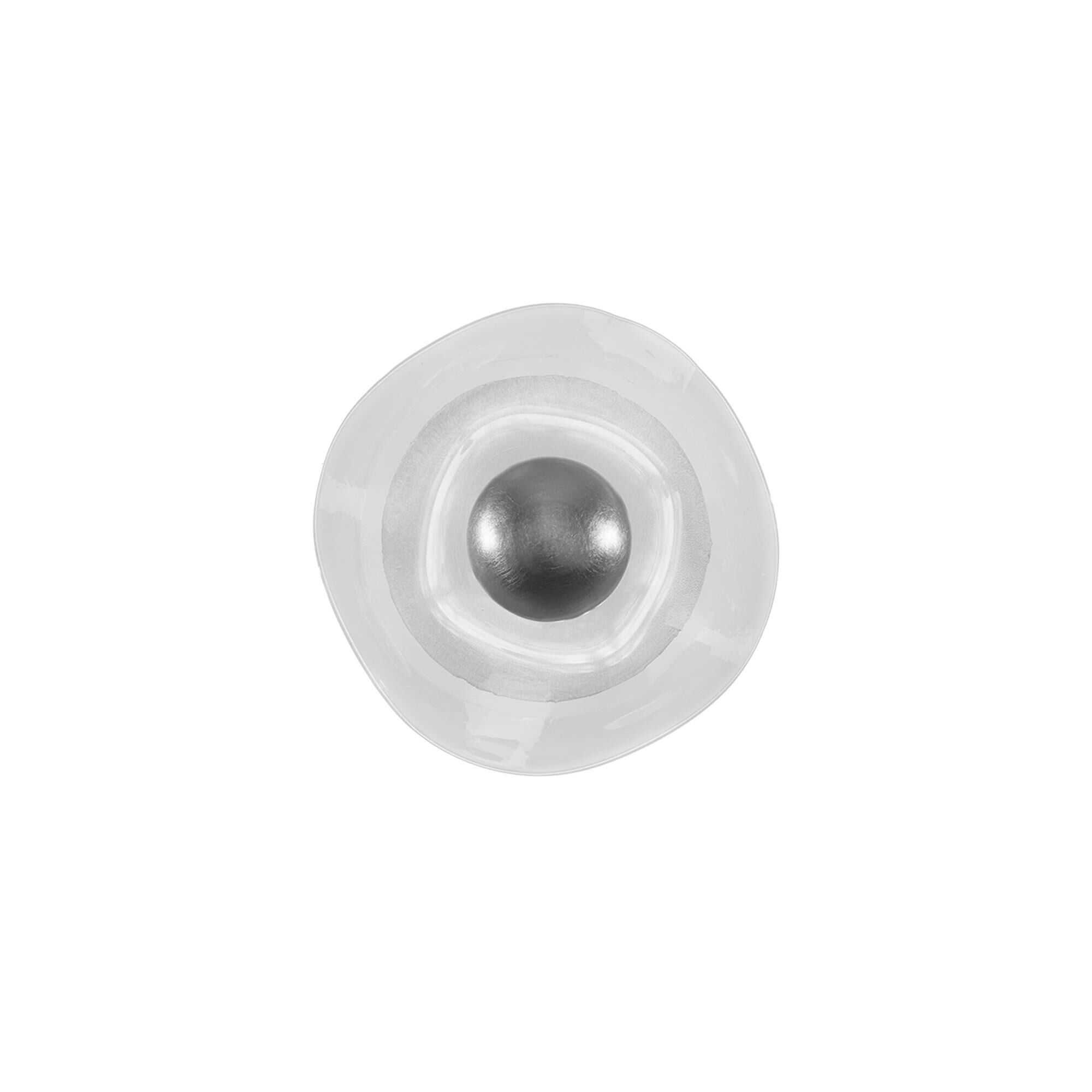 Shown in Silver finish and False crystal and True glass