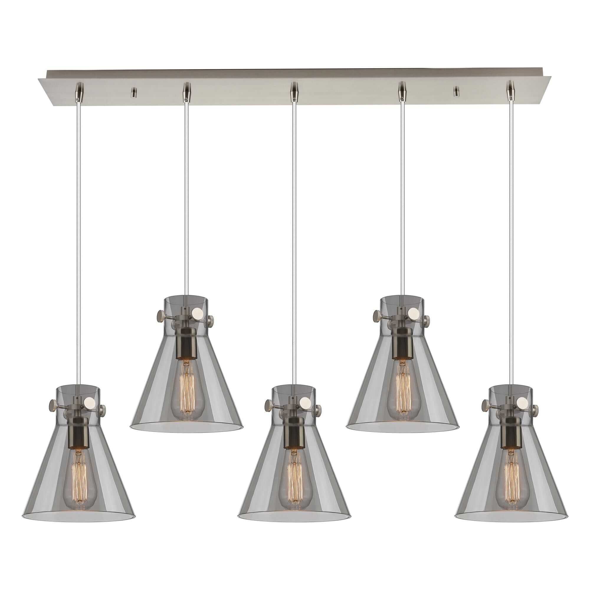 Bruno Marashlian Newton Cone 39 Inch 5 Light Linear Suspension Light by Innovations Lighting