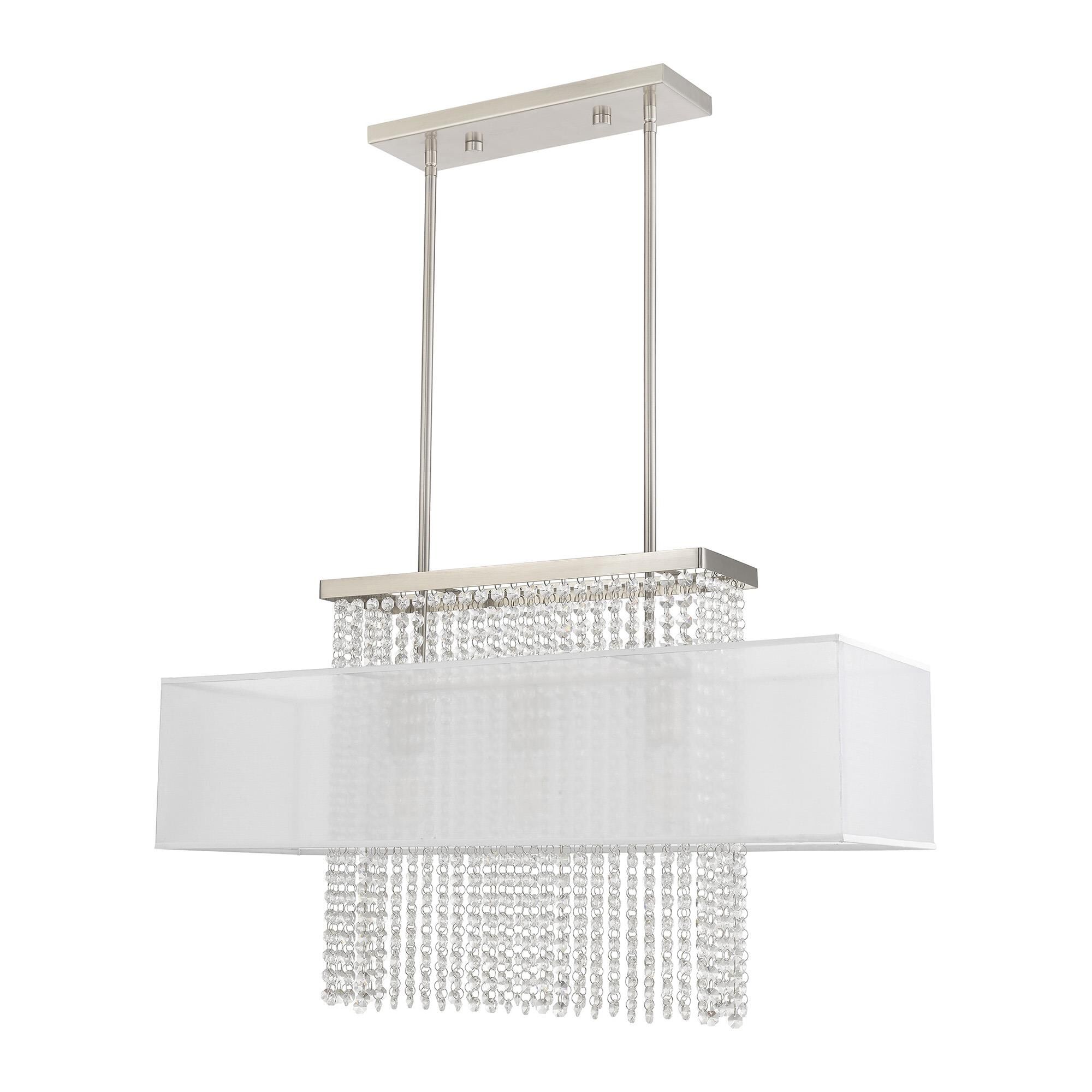 Bella Vista 30 Inch 3 Light Linear Suspension Light by Livex Lighting