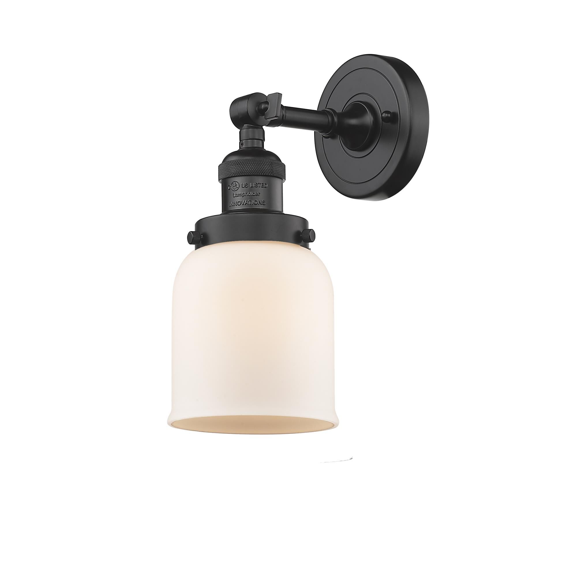 Shown in Oil Rubbed Bronze finish and Matte White Cased glass
