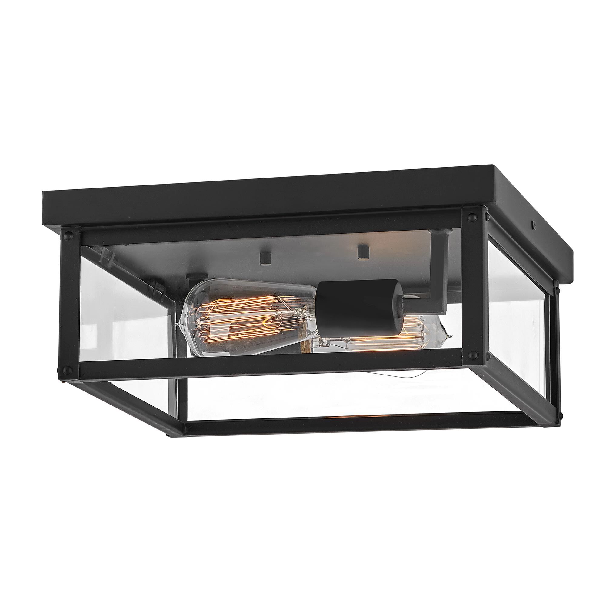Beckham 12 Inch 2 Light Outdoor Flush Mount,