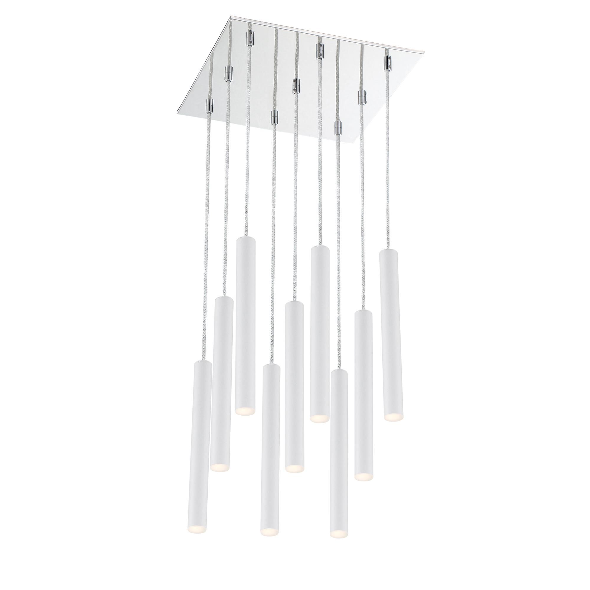 Shown in Chrome finish and Steel glass and Steel shade