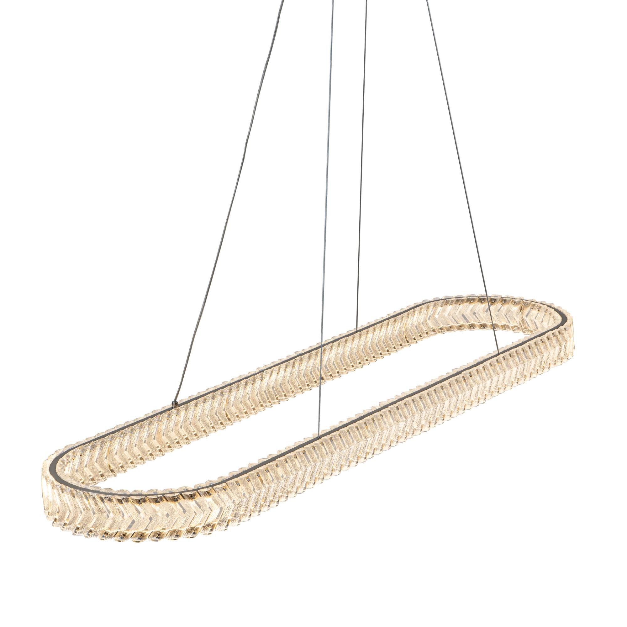 Chevron 47 Inch Linear Suspension Light by Artcraft