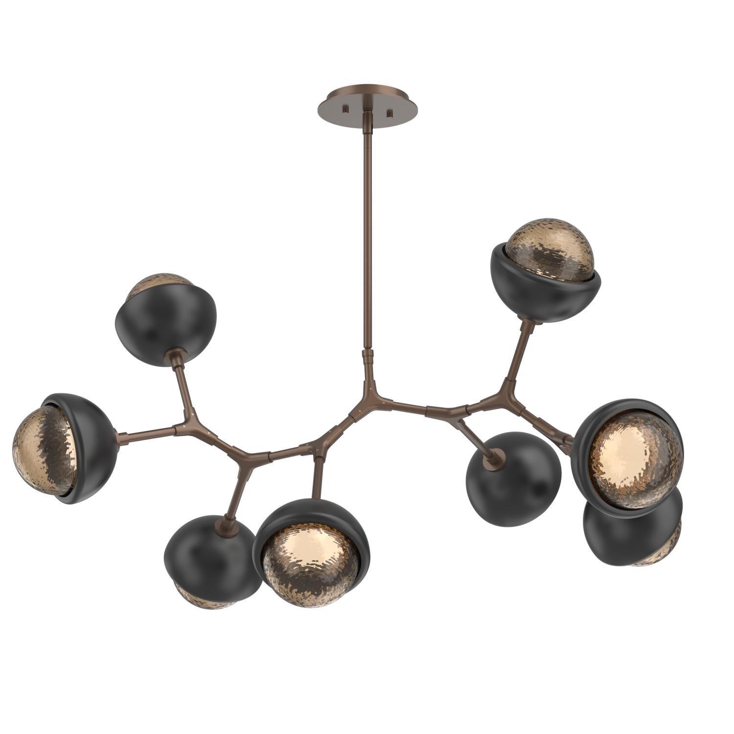 Levi Wilson Cabochon 38 Inch Linear Suspension Light by Hammerton Studio