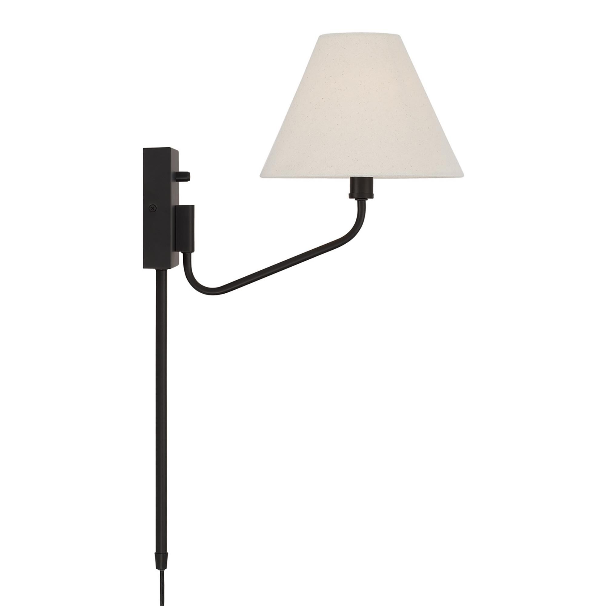 Shown in Espresso finish and Ecru Fabric shade