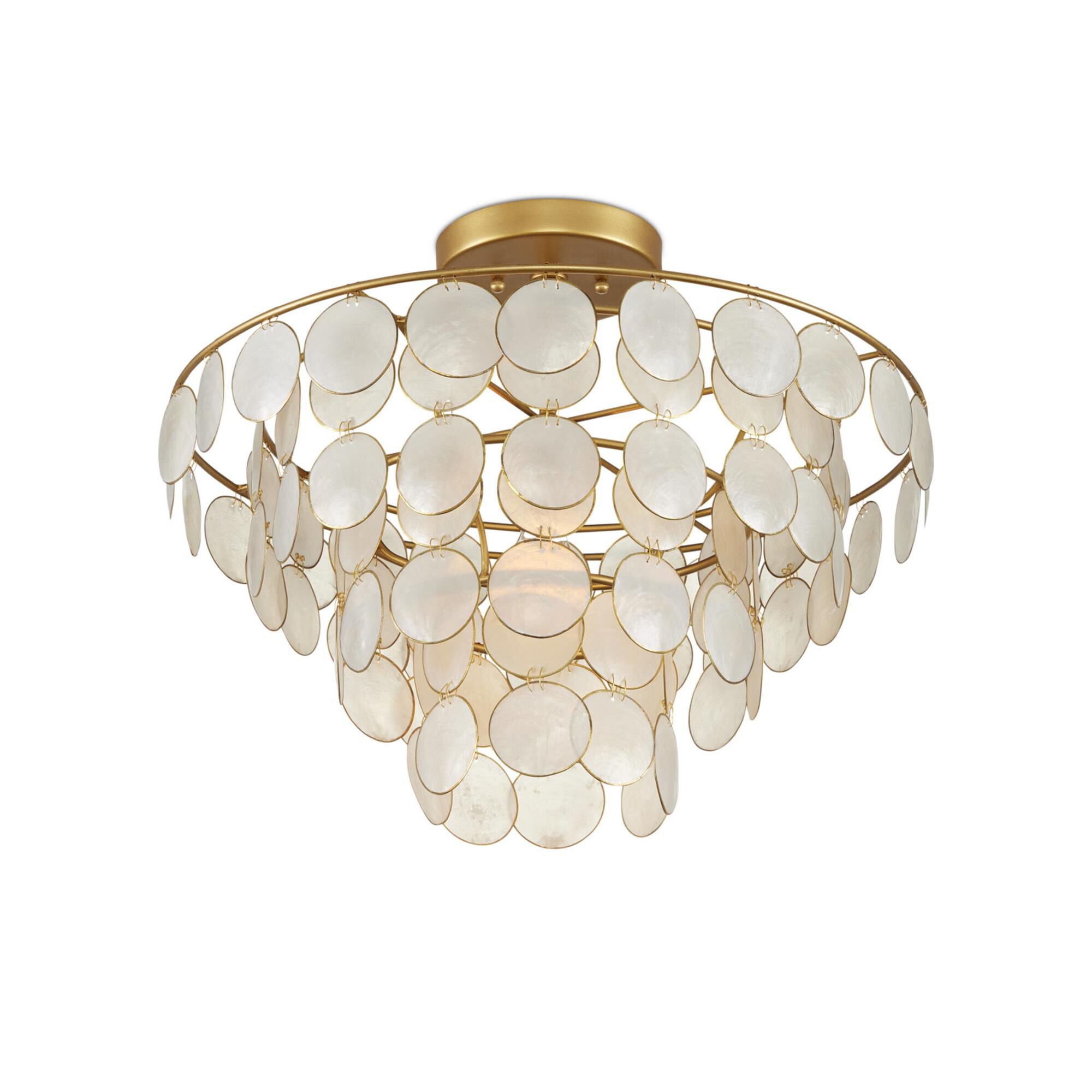 Bon Vivant 20 Inch 1 Light Semi Flush Mount,