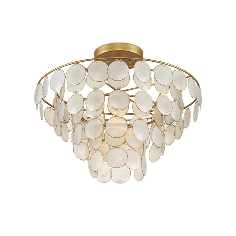 Bon Vivant 20 Inch 1 Light Semi Flush Mount by Currey and Company