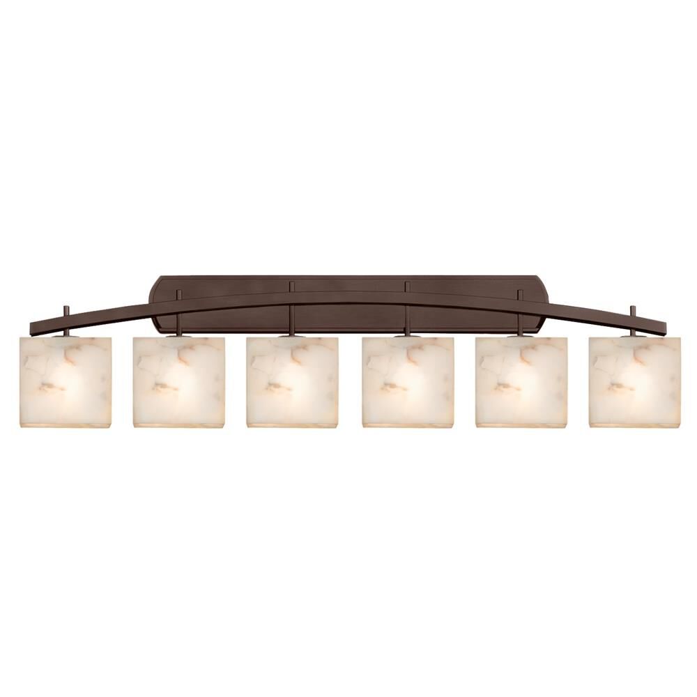Alabaster Rocks! 56 Inch 6 Light Bath Vanity Light by Justice Design Group