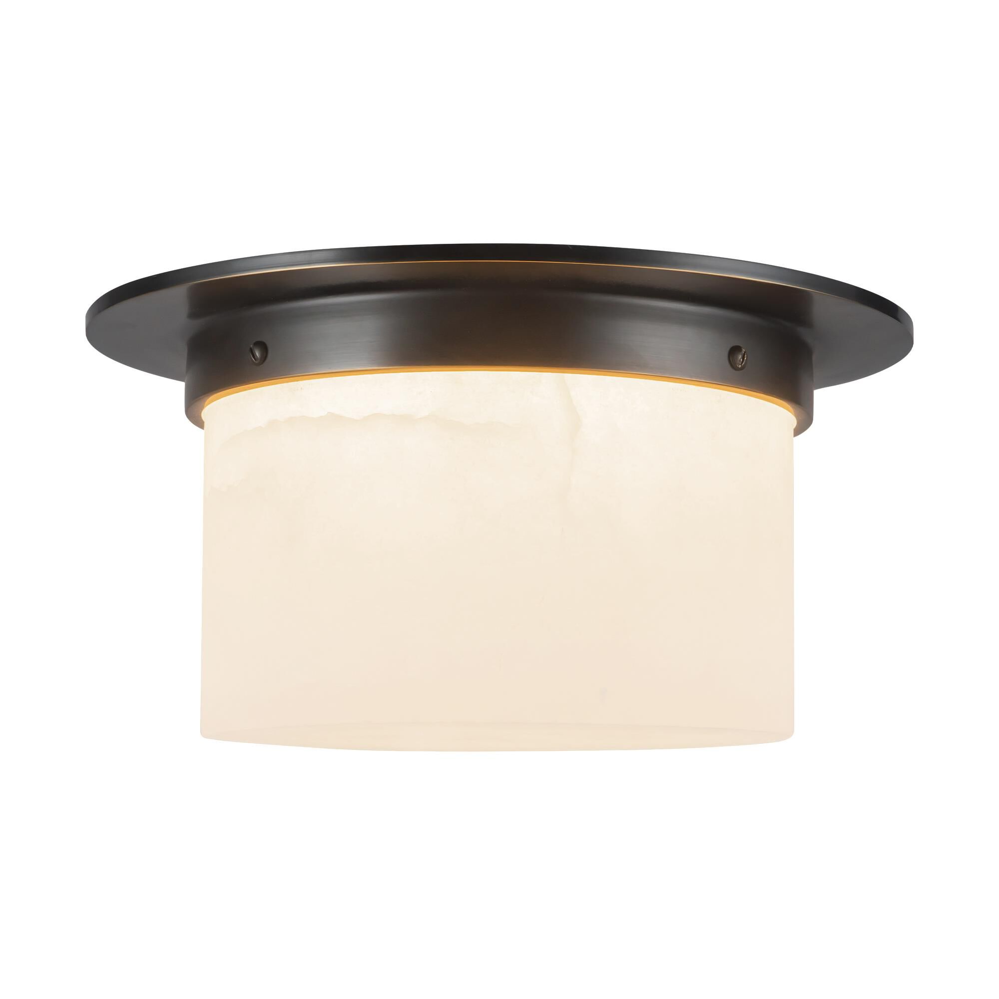 Shown in Urban Bronze finish and Alabaster glass