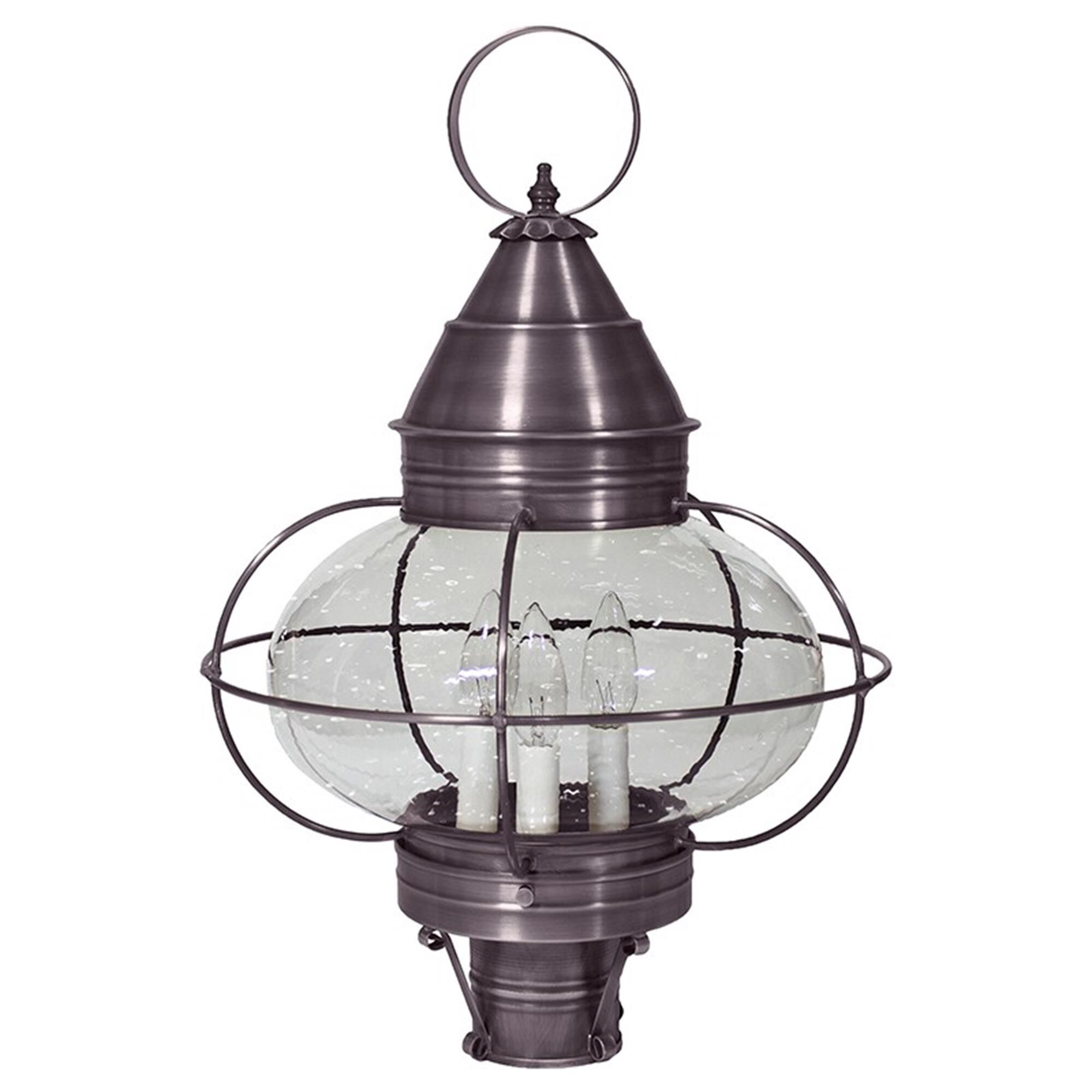 Onion 22 Inch 3 Light Outdoor Post Lamp,