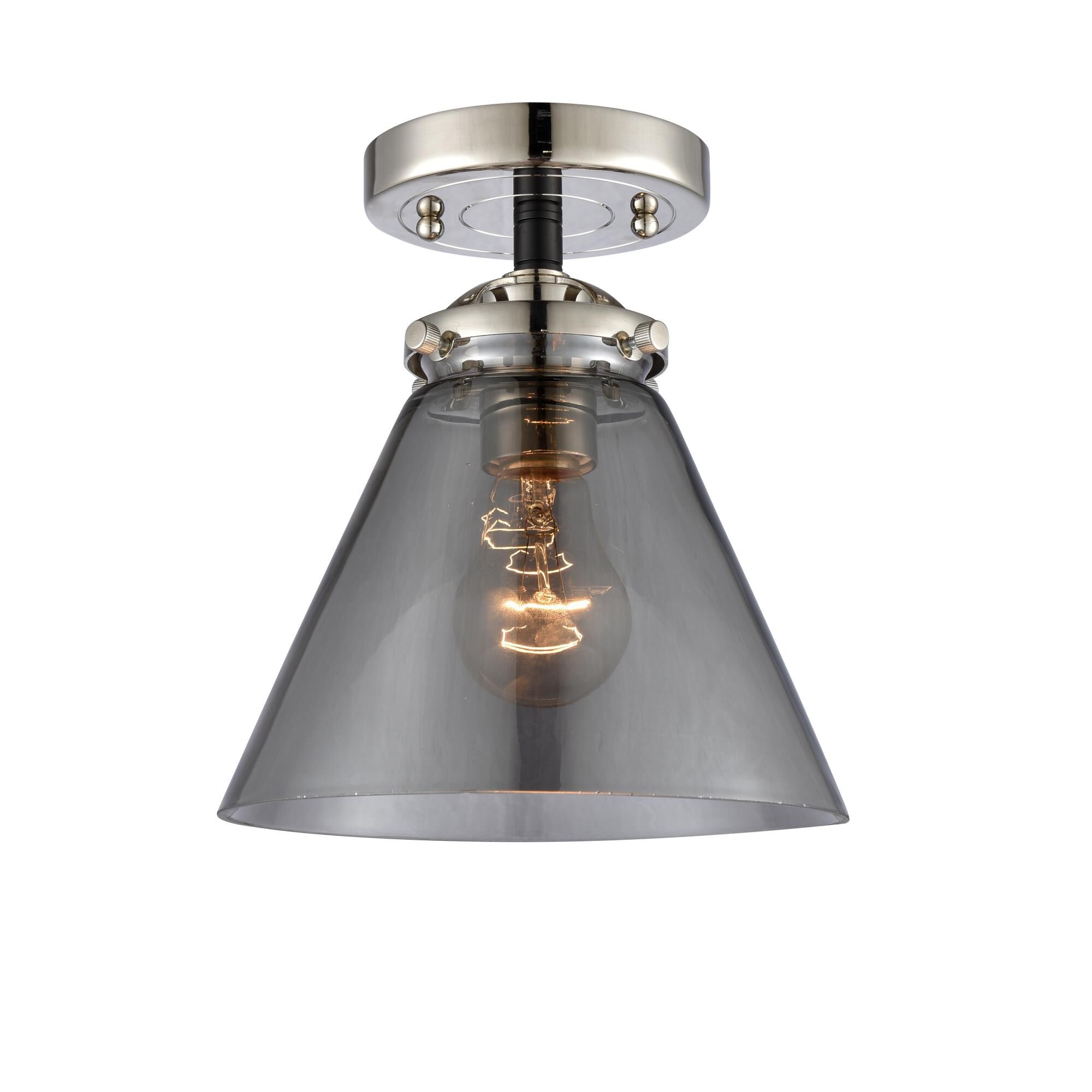 Bruno Marashlian Cone 7 Inch 1 Light Semi Flush Mount by Innovations Lighting