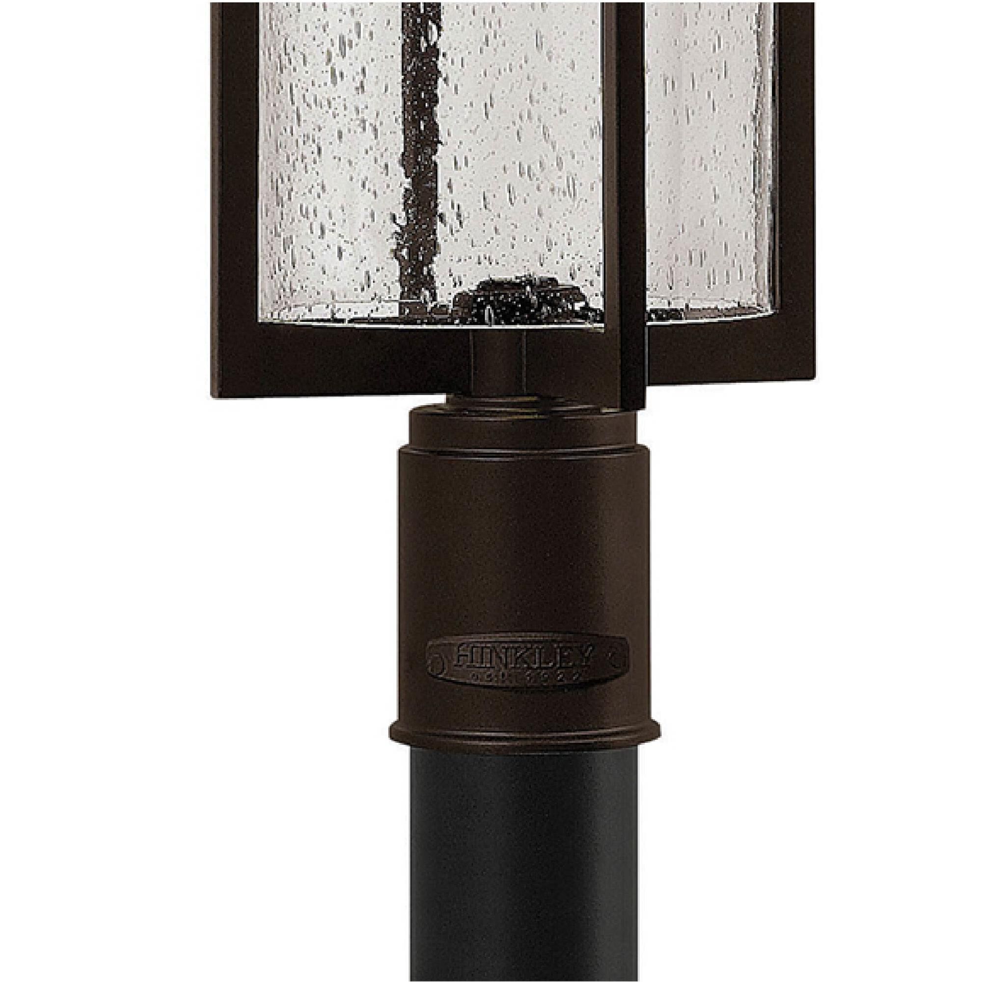 Shown in Buckeye Bronze finish and Clear Seedy glass