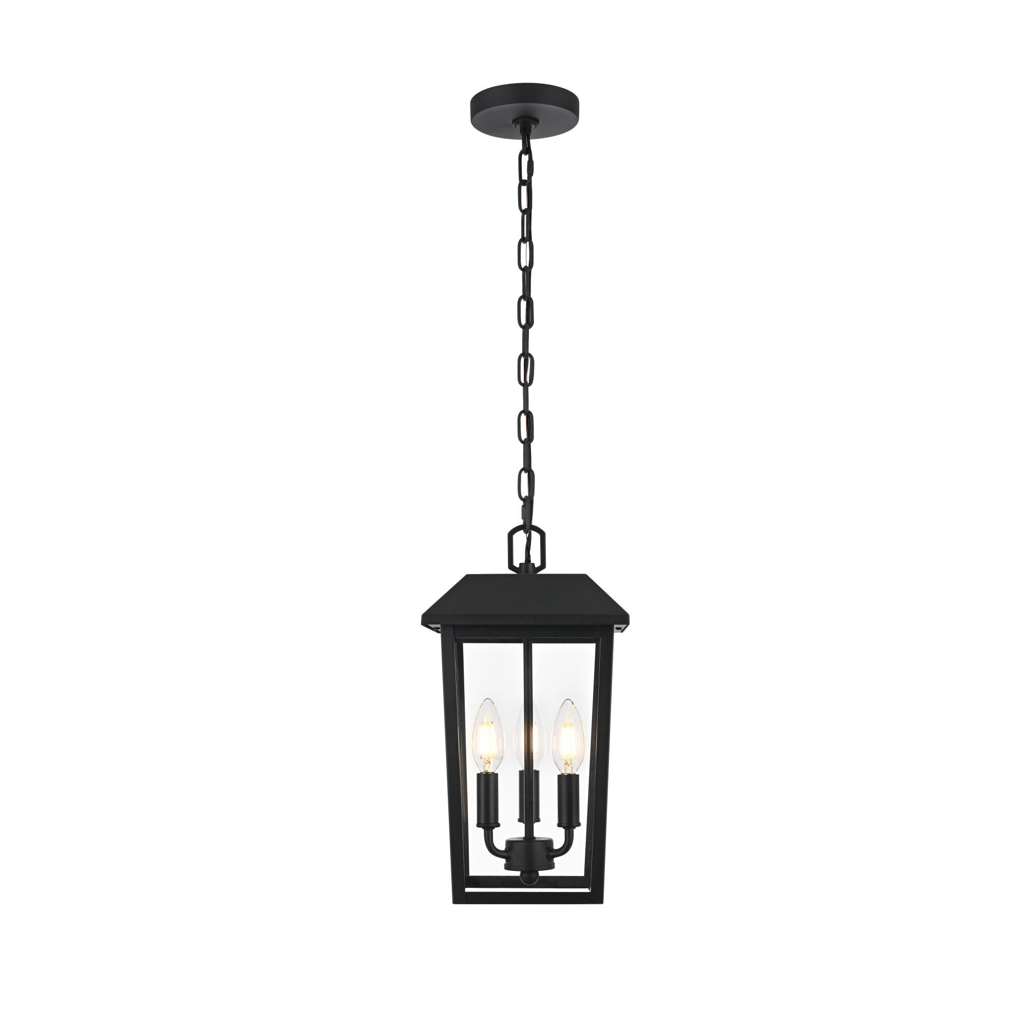 Riggs 8 Inch Outdoor Hanging Lantern by Elegant Lighting
