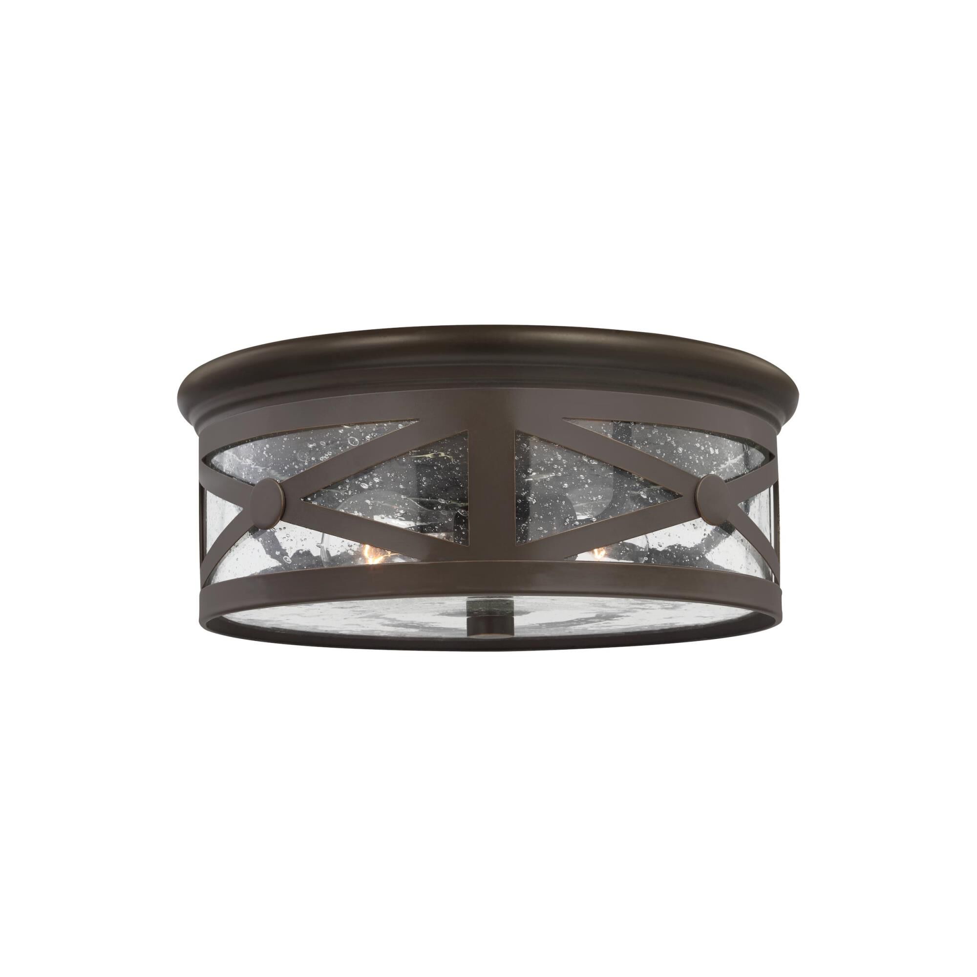 Lakeview 13 Inch 2 Light Outdoor Flush Mount by Generation Lighting
