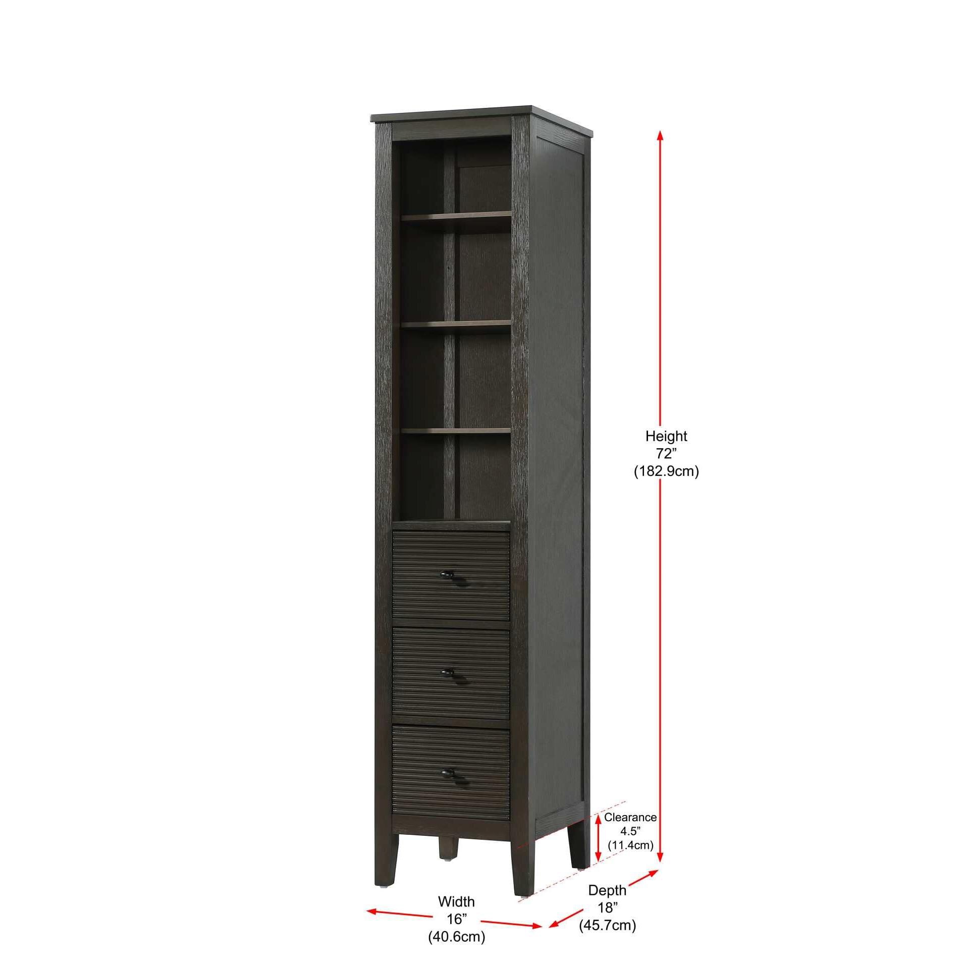 Blakely 72 Inch Storage Cabinet by Elegant Decor