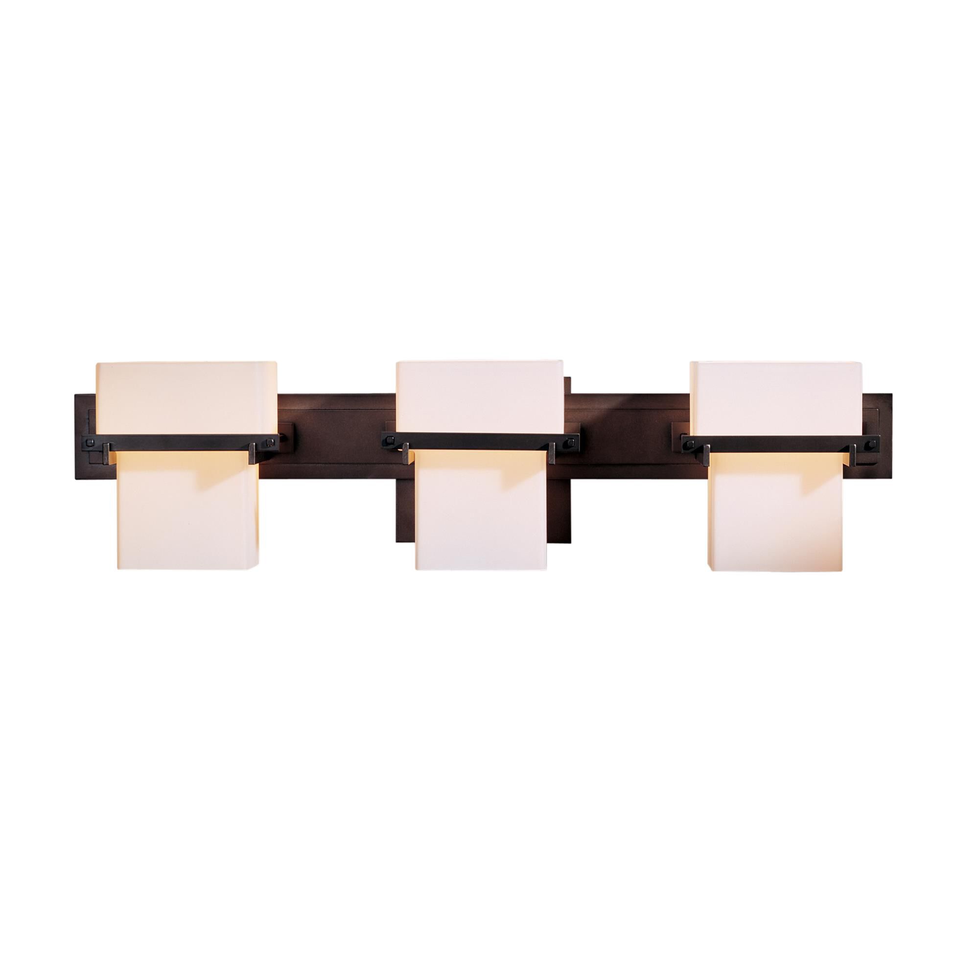 Shown in Dark Smoke finish and Opal  glass
